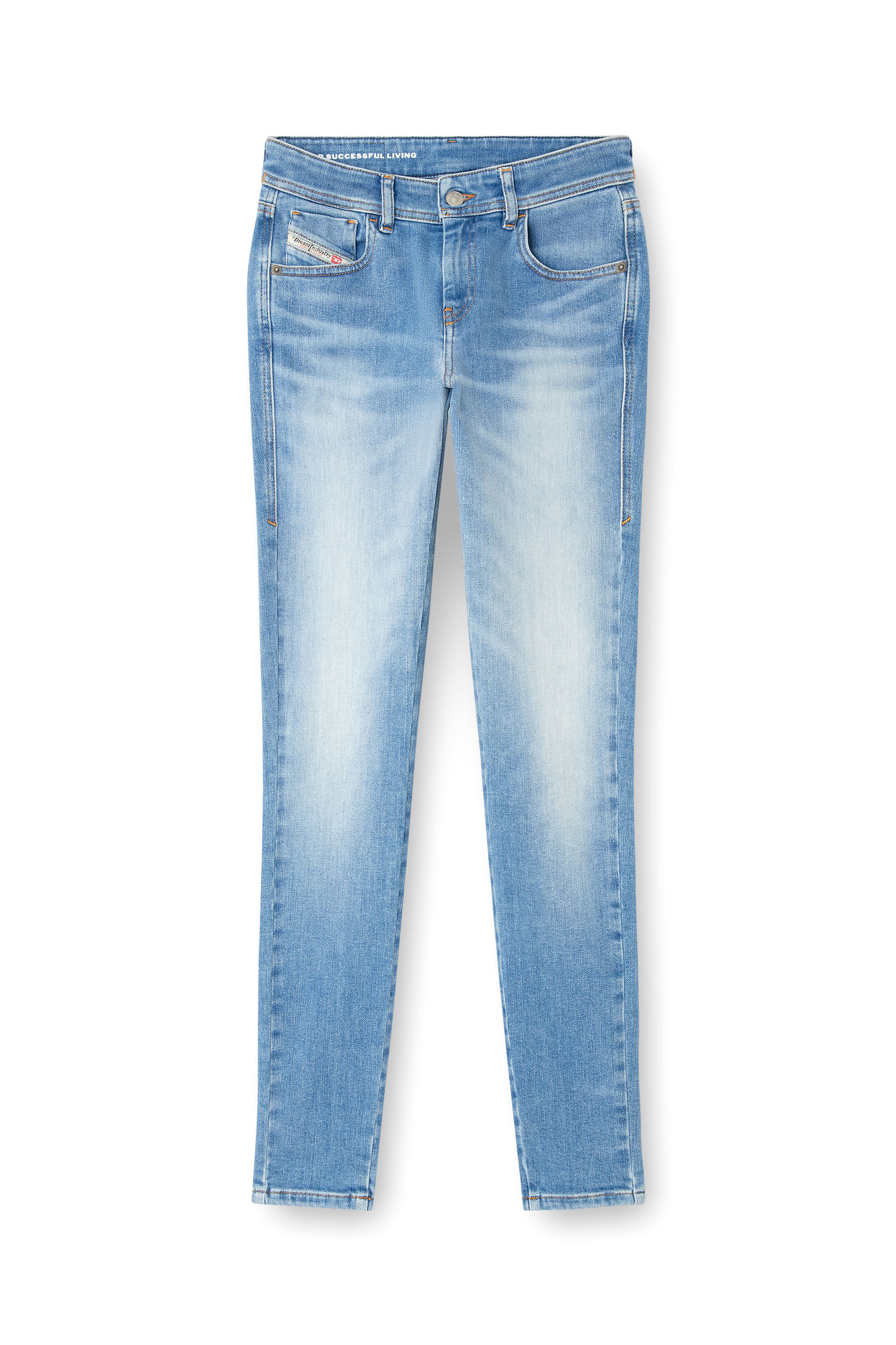 Diesel - Skinny Jeans 2017 Slandy 09L94 Mujer, Azul Claro - 2