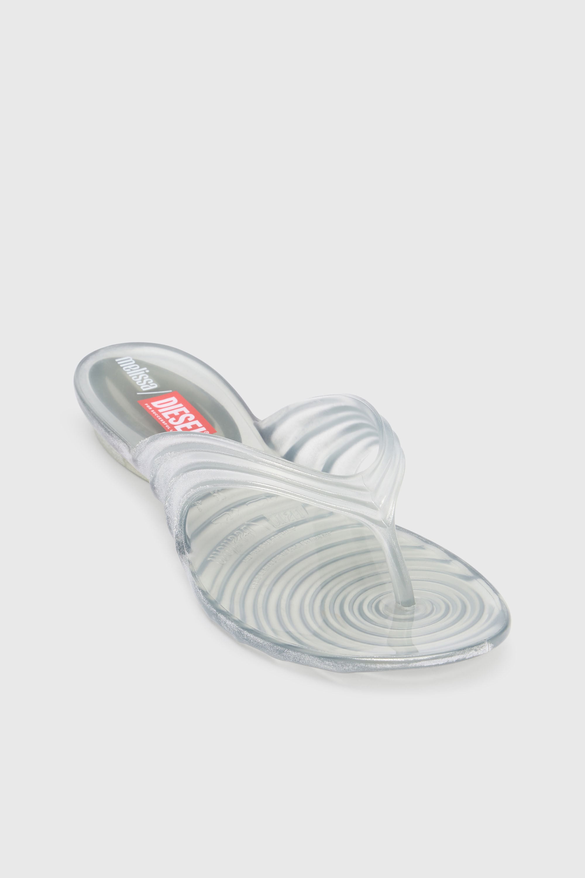 Diesel - MELISSA QUANTUM THONG, Chanclas esculturales en Melflex&reg; Mujer in Plateado - 6