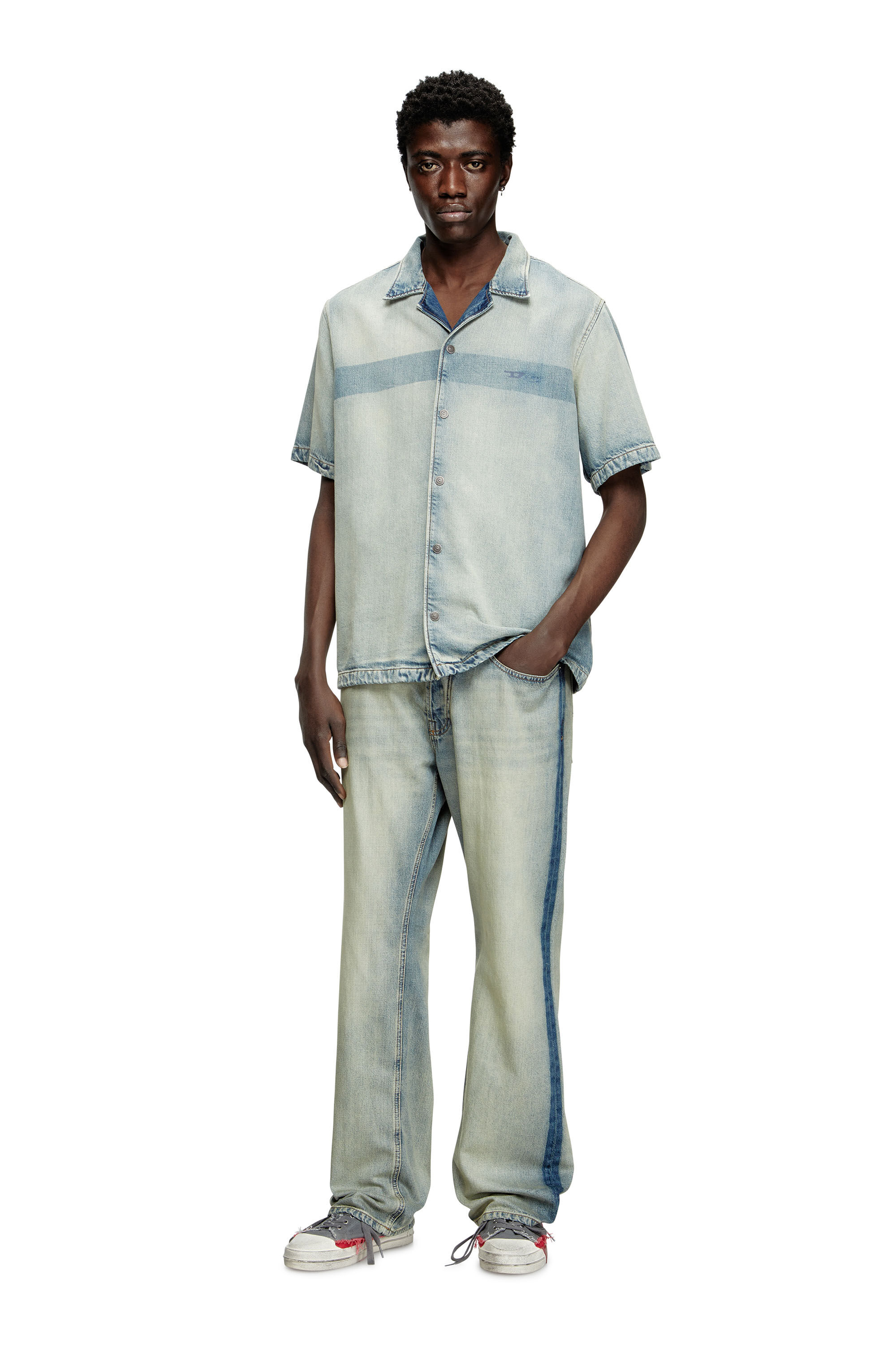 Diesel - Relaxed Jeans 1980 D-Eeper 0ABDF Hombre, Azul Claro - 1