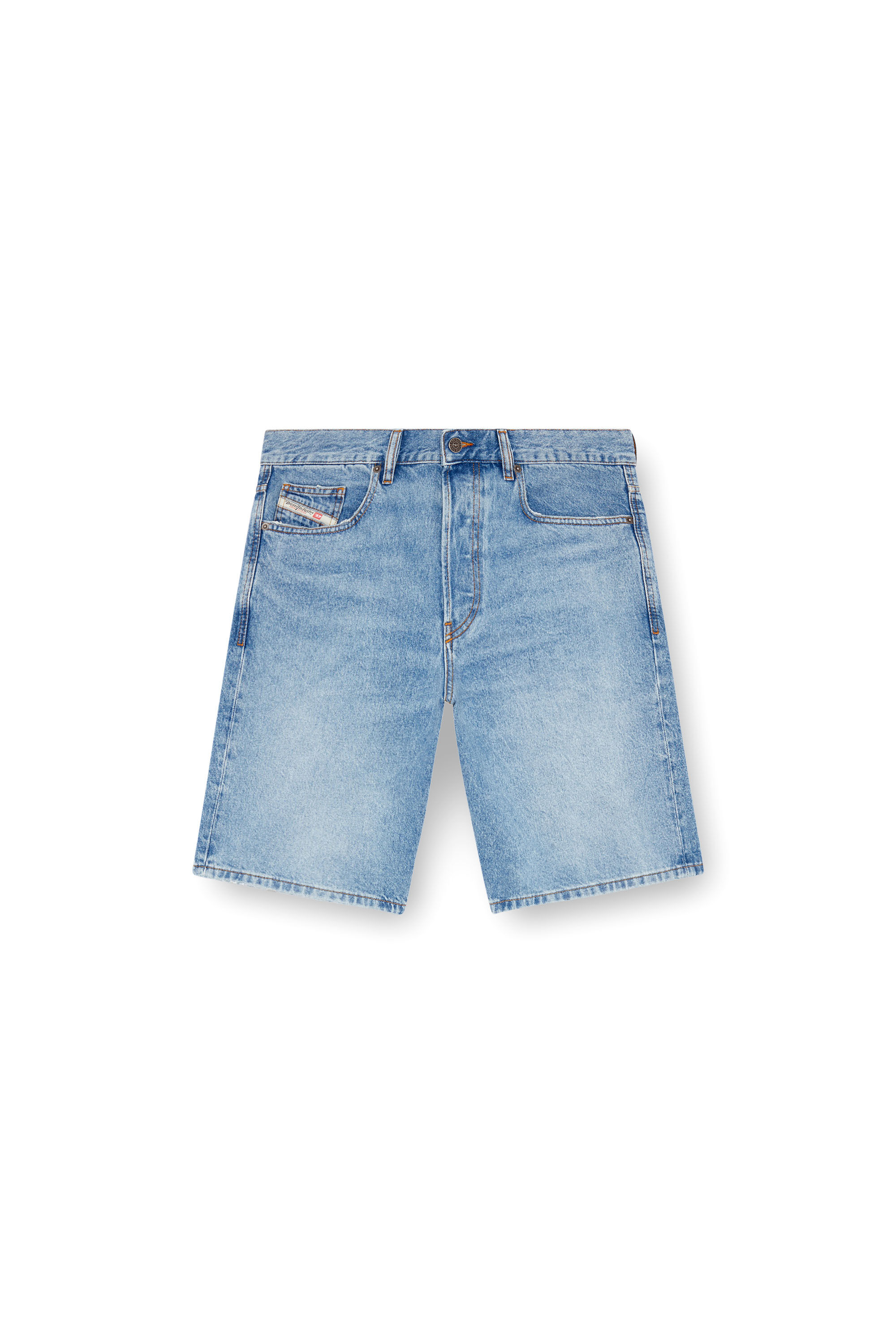 Diesel - REGULAR-SHORT, Hombre Pantalones cortos en denim in Azul marino - Image 2