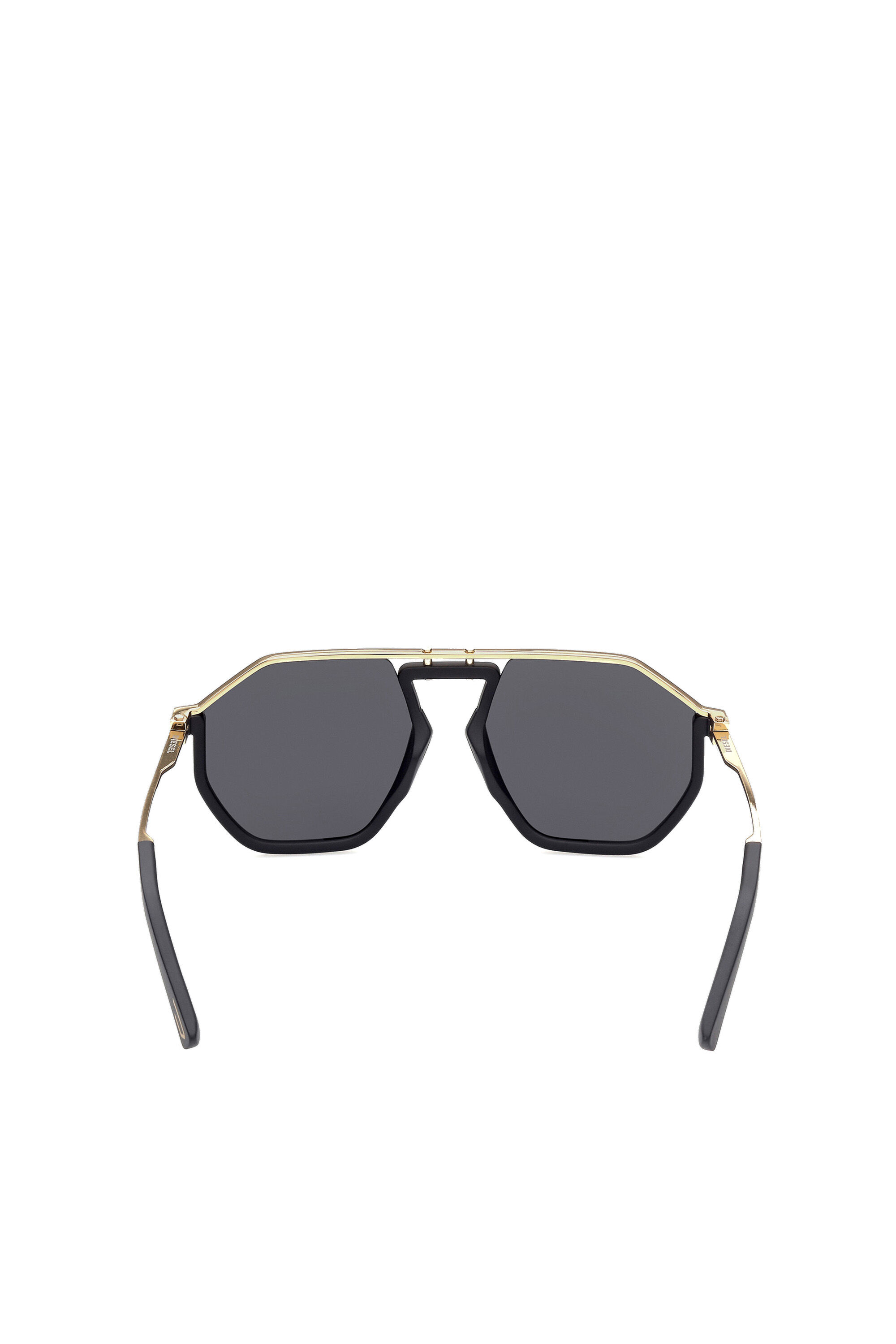 Diesel - DL0346, Gafas de sol pilot en metal Unisex in Negro - 3
