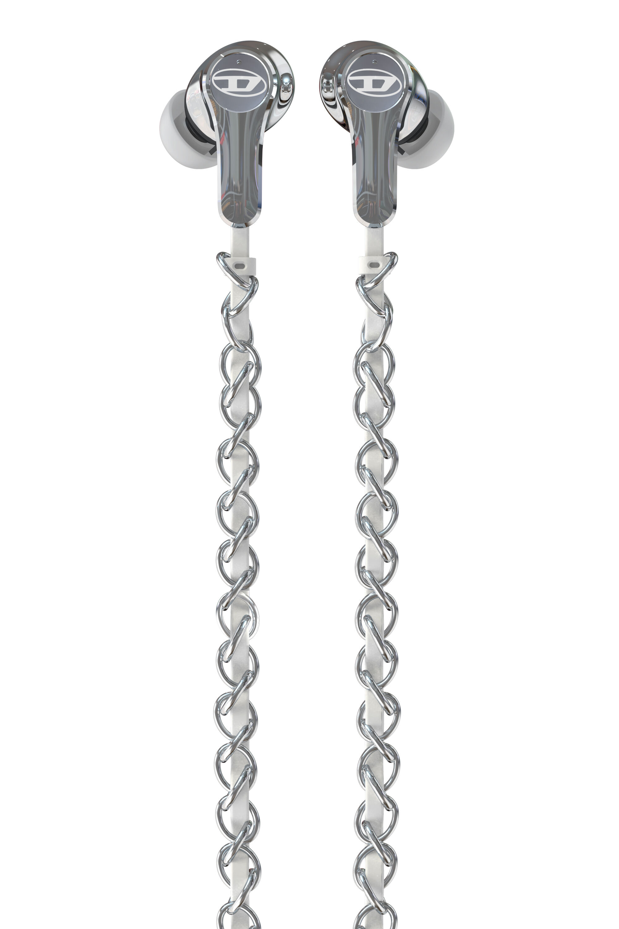 Diesel - 60458  WIRED EARBUDS WIRED EARBUDS, Auriculares con cable y plateados Unisex in Plateado - 2