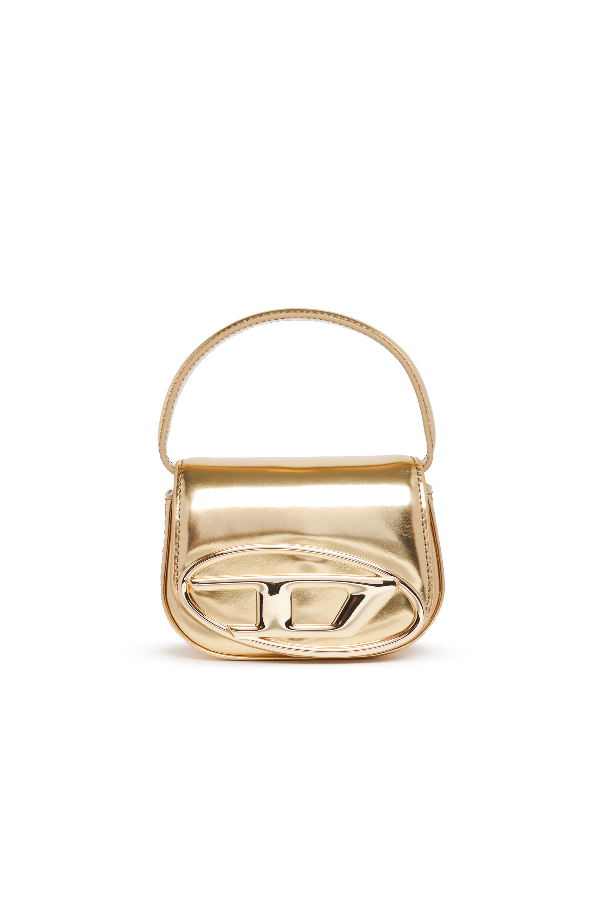 Diesel - 1DR XS, Minibolso icónico de cuero mate metálico Mujer in Dorado - 1