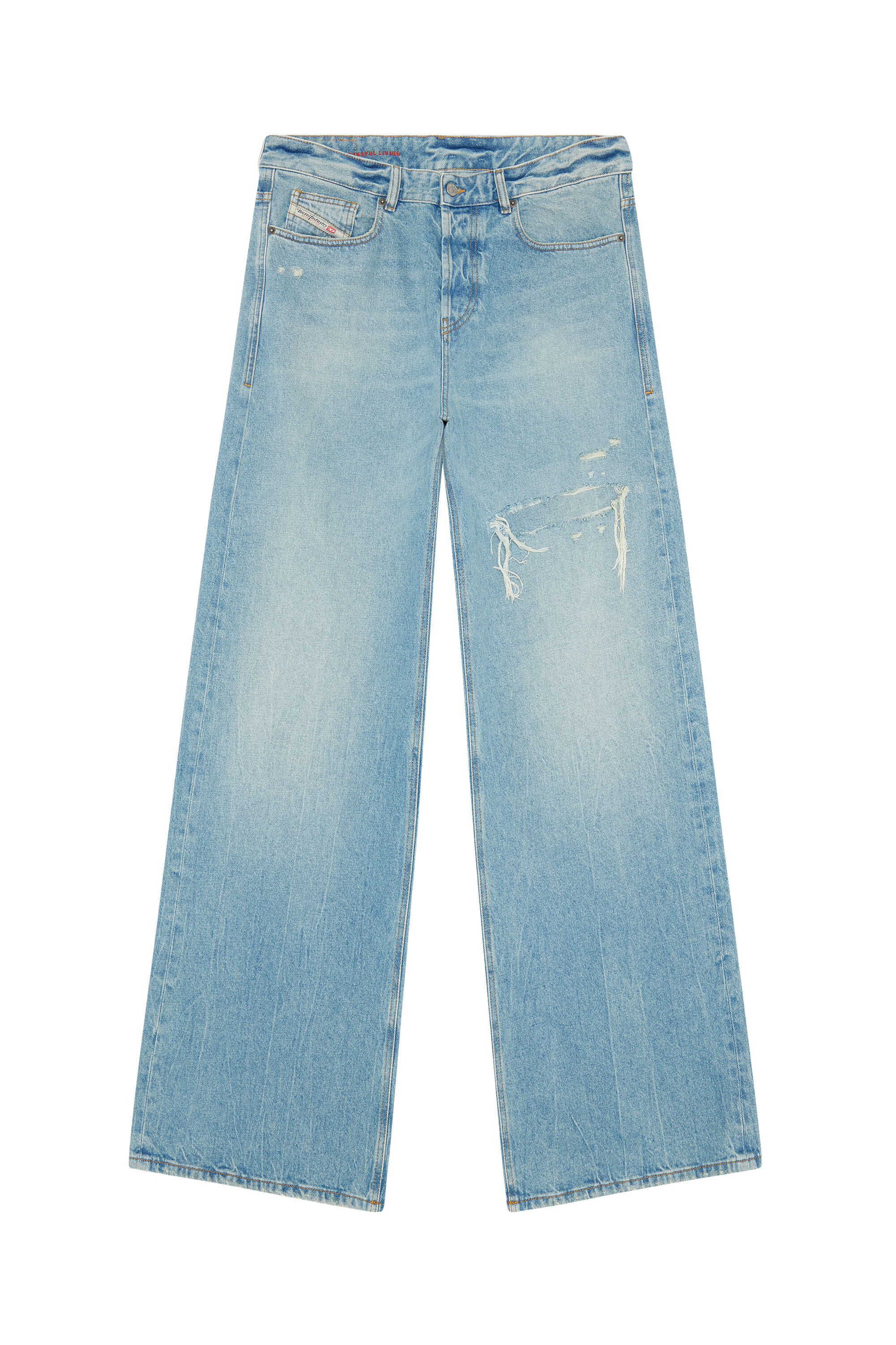 Diesel - Straight Jeans D-Rise 09E25, Azul Claro - Image 2