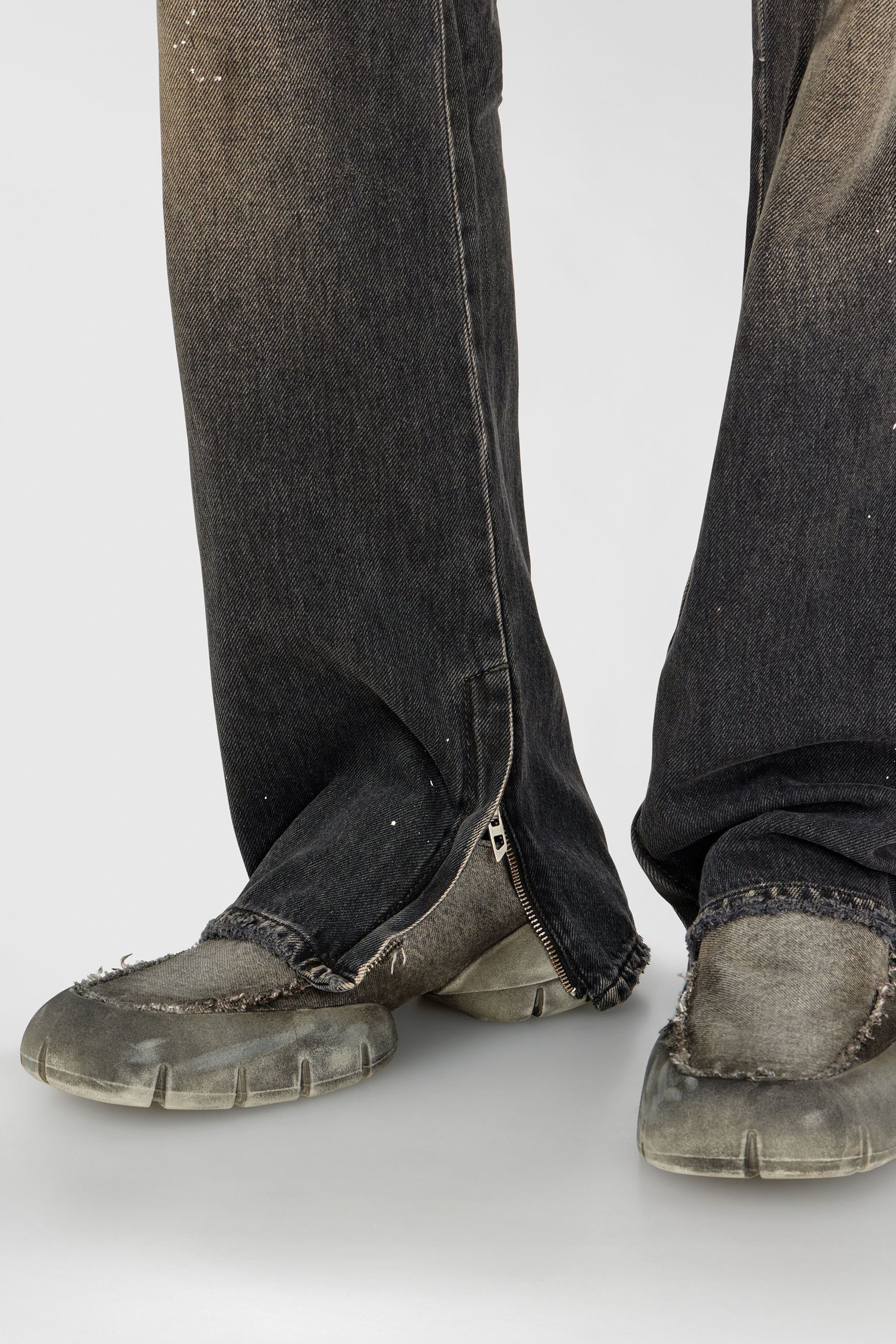 Diesel - Bootcut Jeans 1998 D-Buck 09P64 Hombre, Negro/Gris oscuro - 7