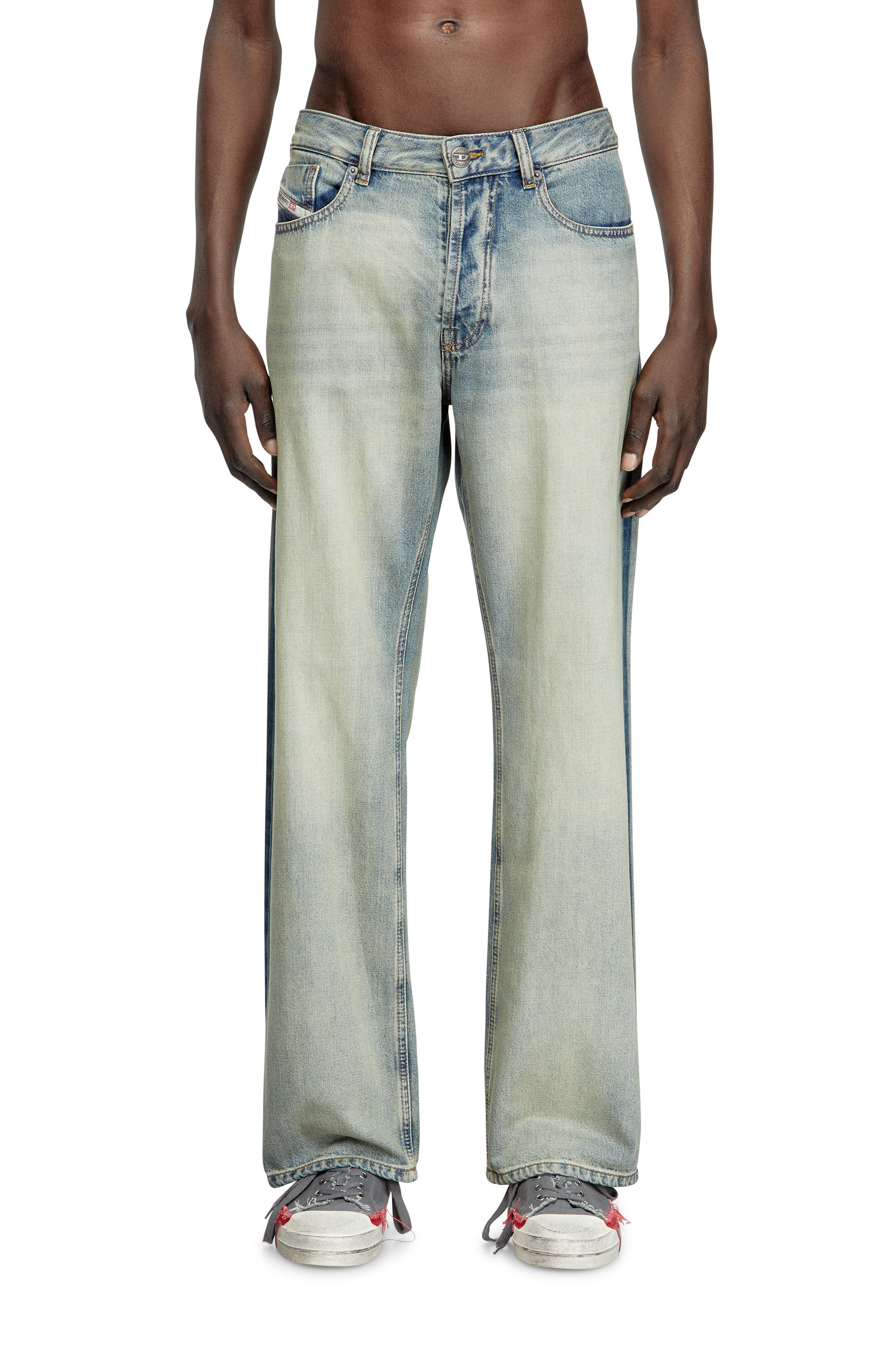 Diesel - Relaxed Jeans 1980 D-Eeper 0ABDF Hombre, Azul Claro - 3