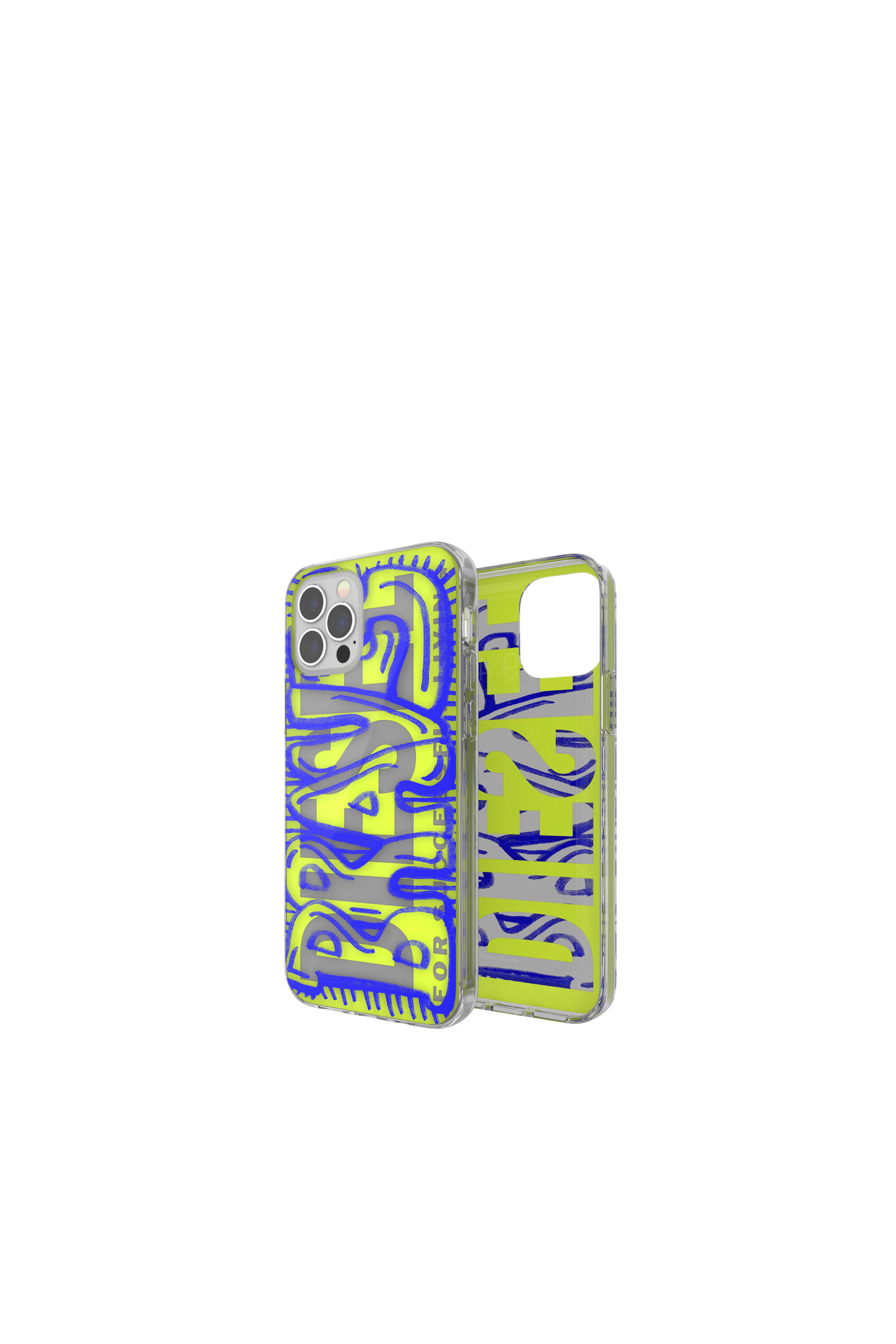 Diesel - 42564 STANDARD CASE, Unisex's Ultra-light TPU Case for iPhone 12/12 Pro in Blue/Green - 1