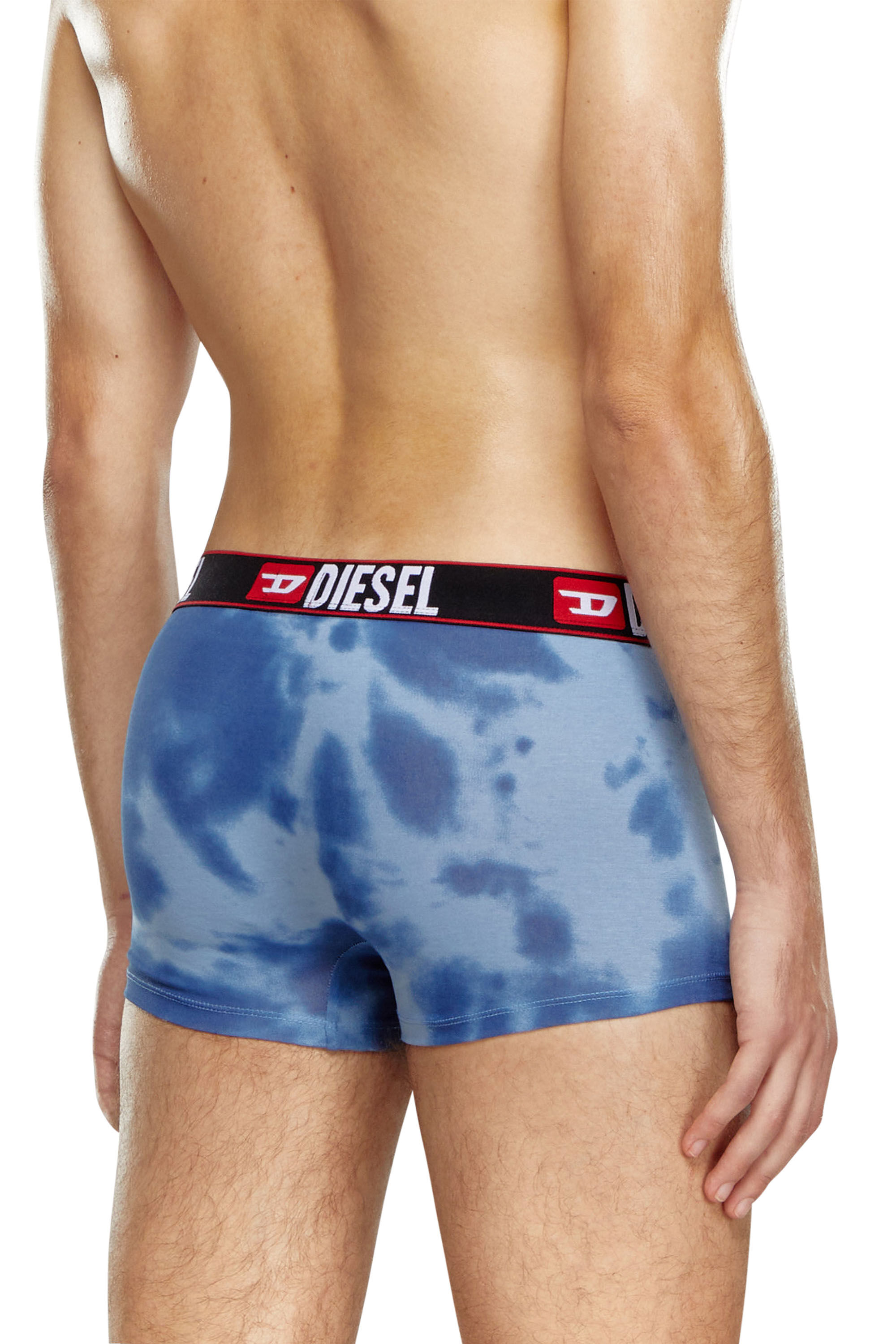 Diesel - UMBX-DAMIEN, Bóxers ajustados con estampado nublado Hombre in Azul marino - 4