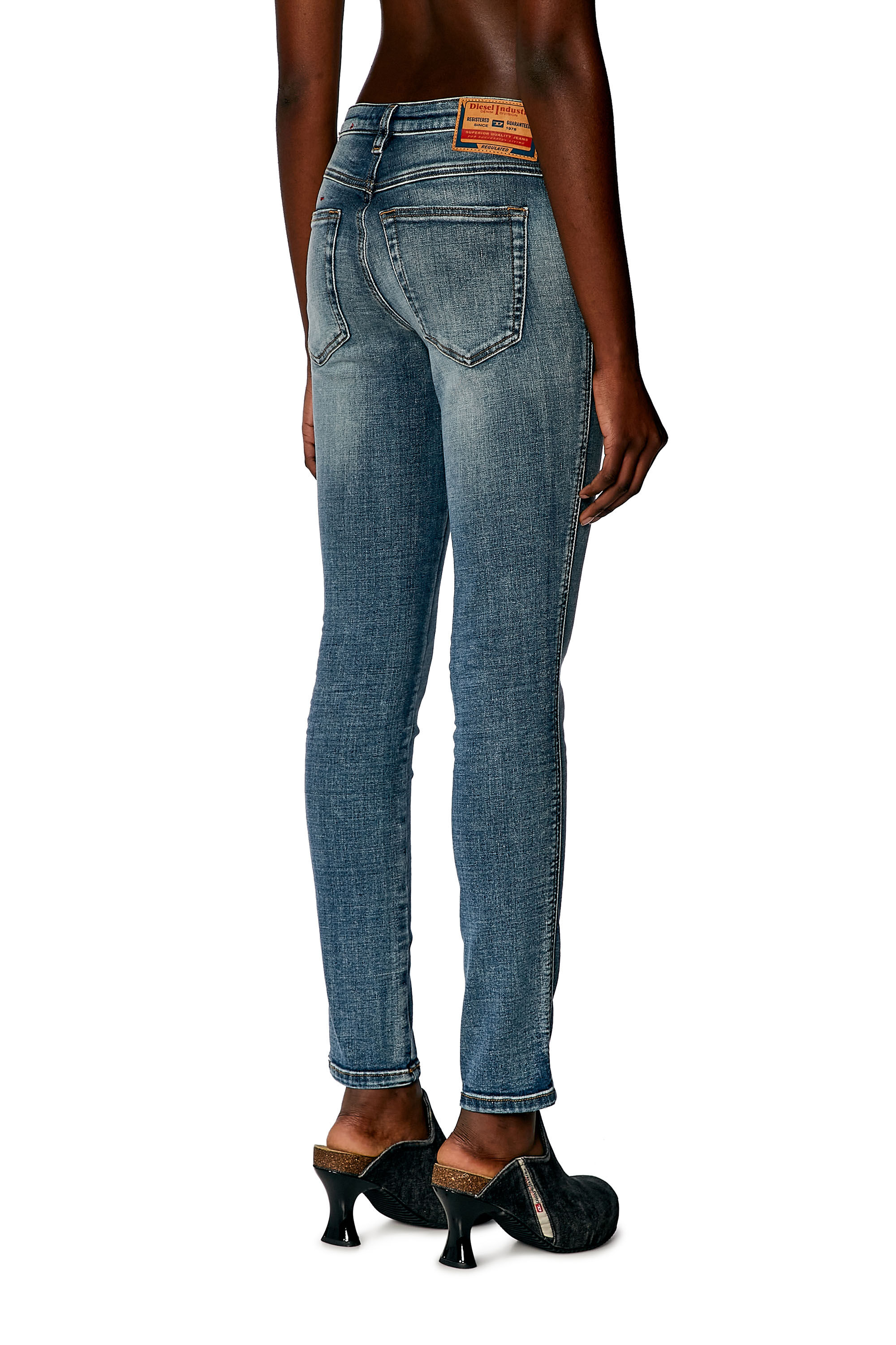 Diesel - Skinny Jeans 2015 Babhila 0PFAW, Azul medio - Image 4