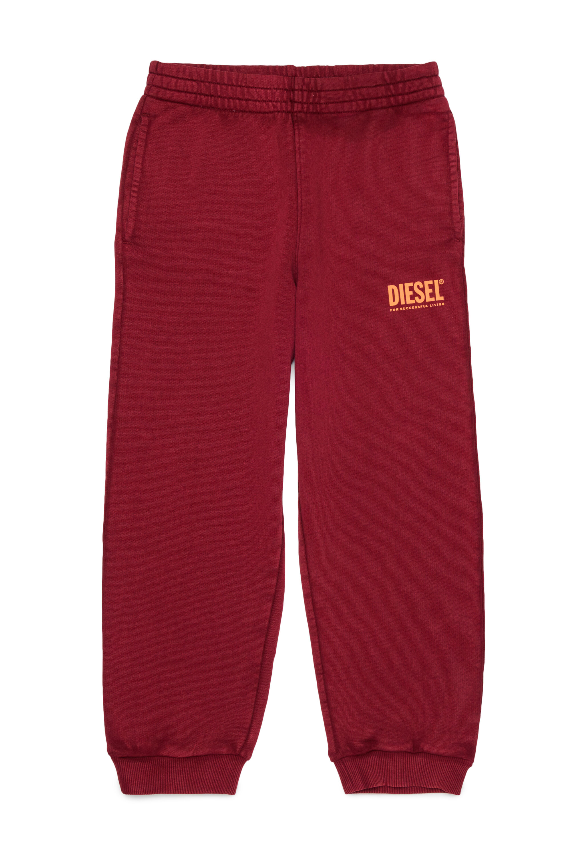 Diesel - PTISEL, Pantal&oacute;n de algod&oacute;n con estampado de logo Hombre in Rojo - 1