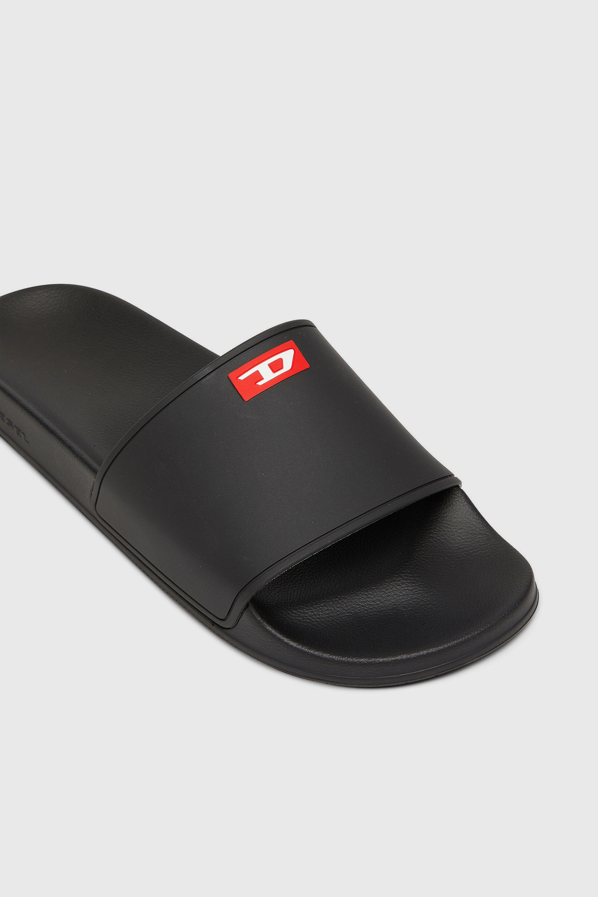 Diesel - SA-SWIM, Sa-Swim-Chanclas de piscina de goma con logotipo D Hombre in Negro - 6