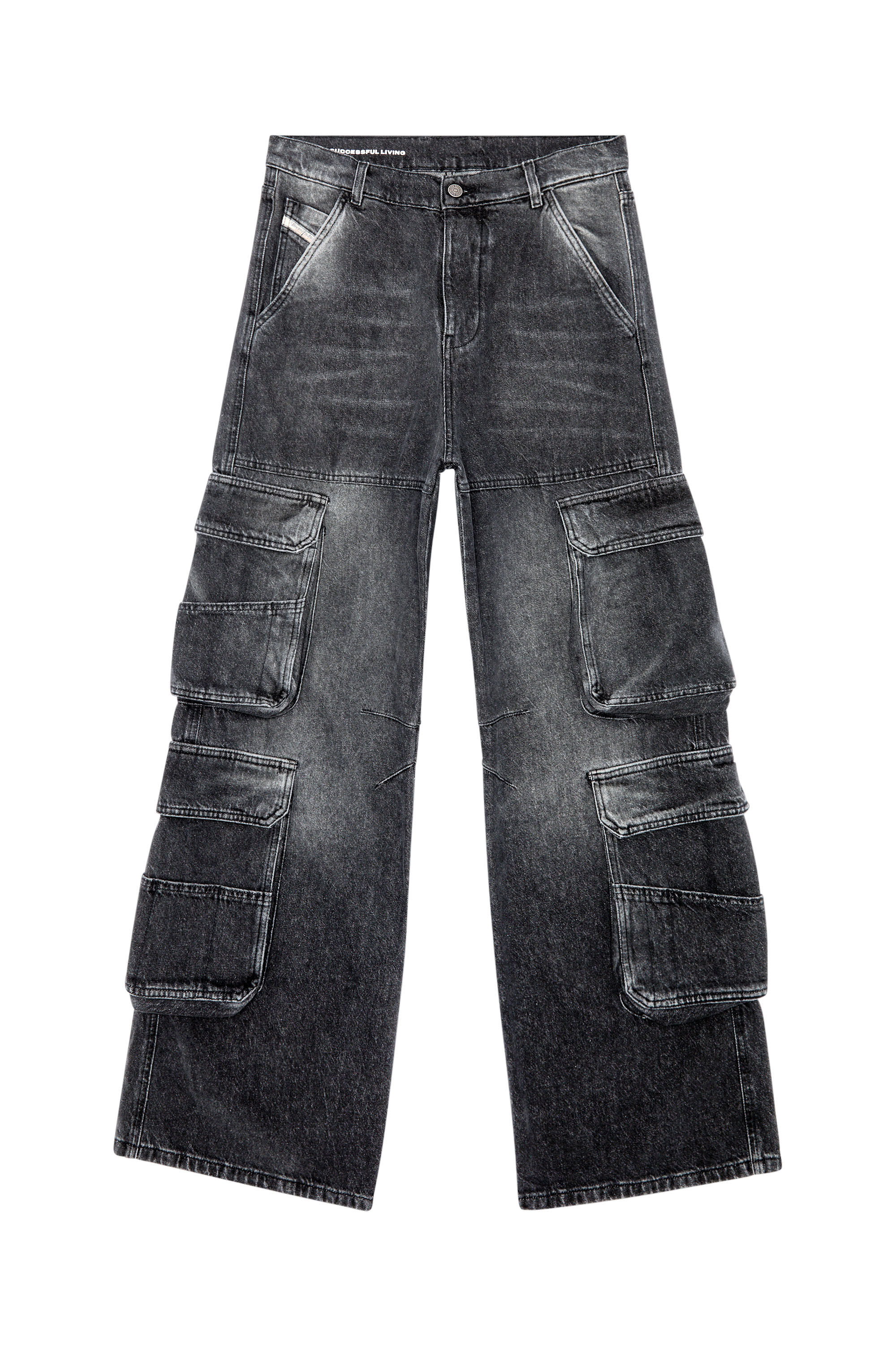 Diesel - Straight Jeans 1996 D-Sire 0HLAA, Negro/Gris oscuro - Image 2