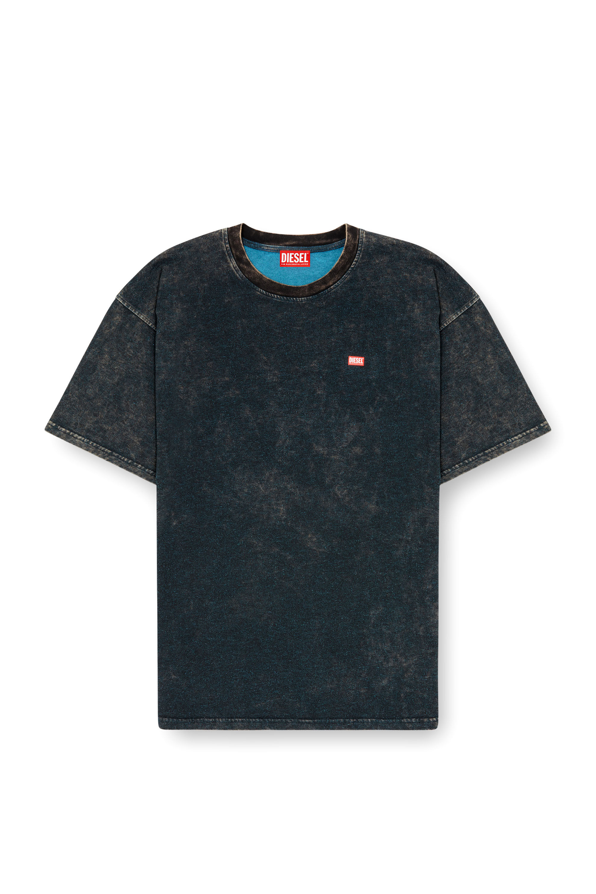 Diesel - T-BOXT-T4, Camiseta de jersey vanisèe con logo Hombre in Negro - 2