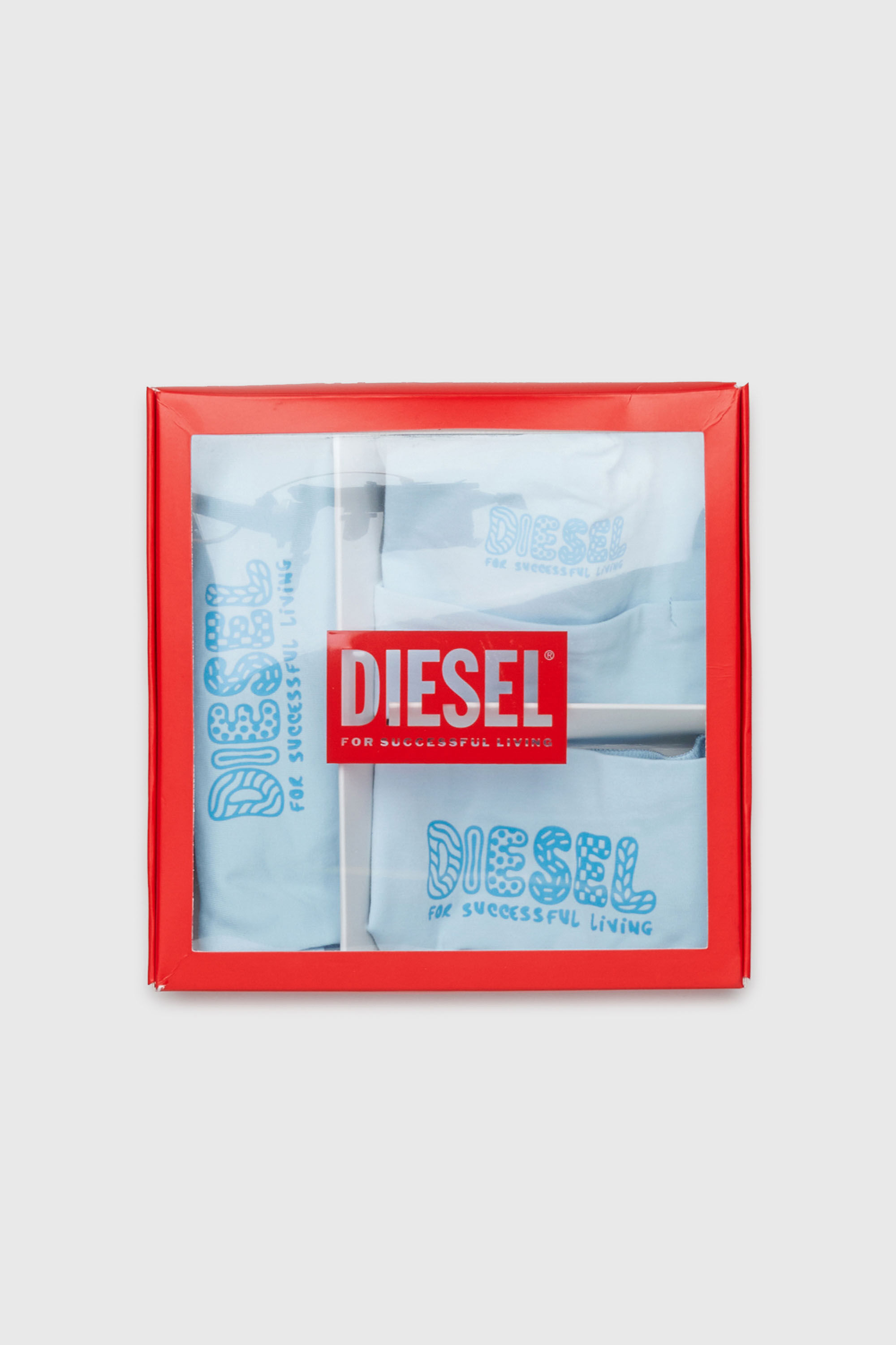 Diesel - UBBYBOX-NB, Conjunto para reci&eacute;n nacido con estampado doodle-logo Unisex in Azul marino - 4