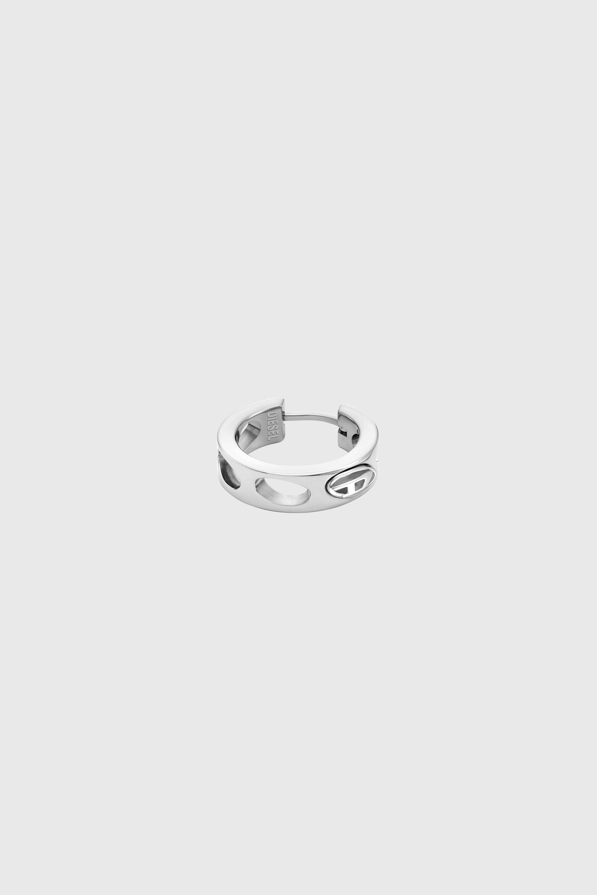 Diesel - DX166440 JEWELLERY, Pendiente de aro de acero inoxidable Unisex in Plateado - 3