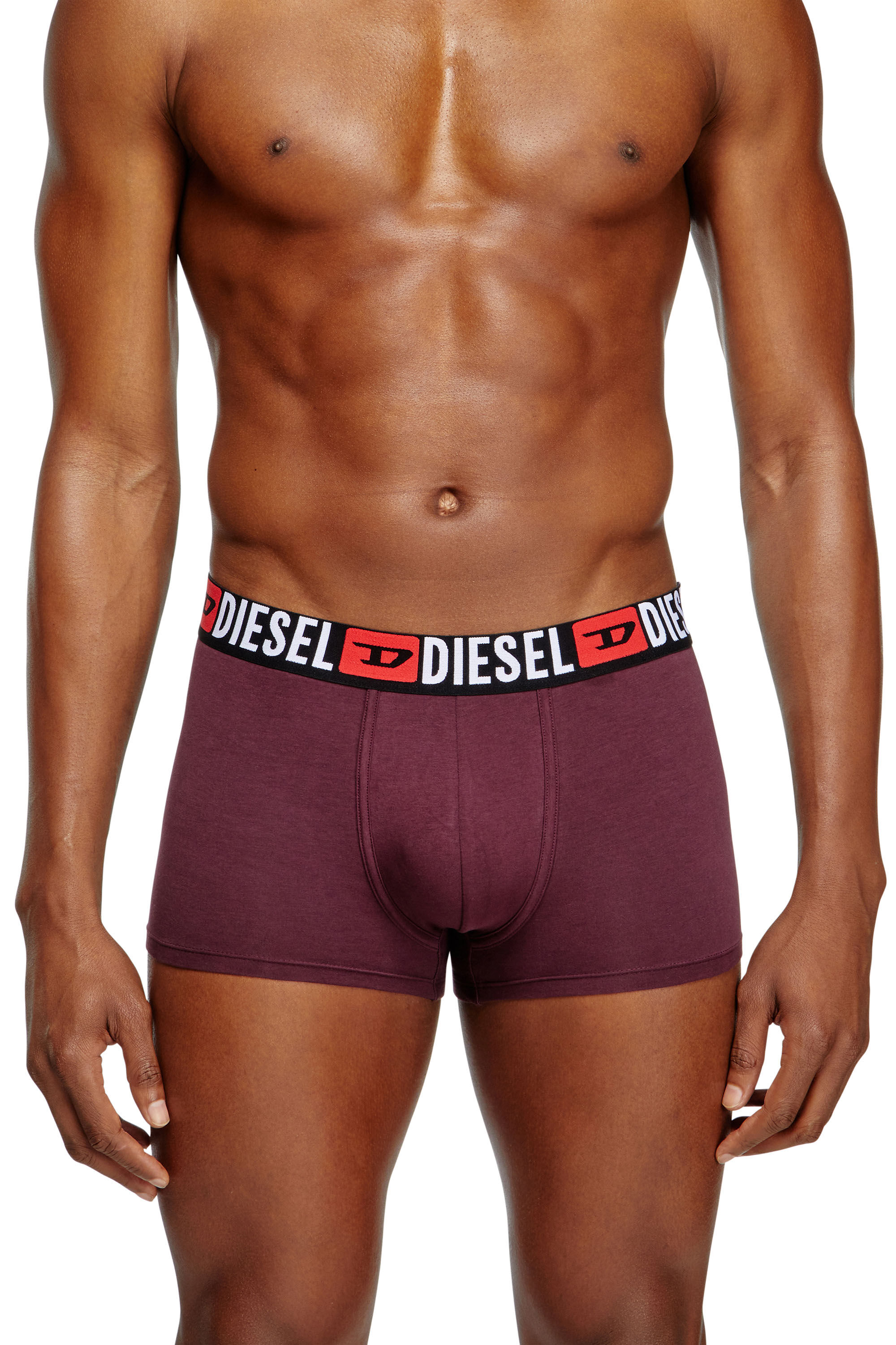 Diesel - UMBX-DAMIENTHREEPACK, Set de tres calzoncillos bóxer con logotipo en la cintura Hombre in Multicolor - 3