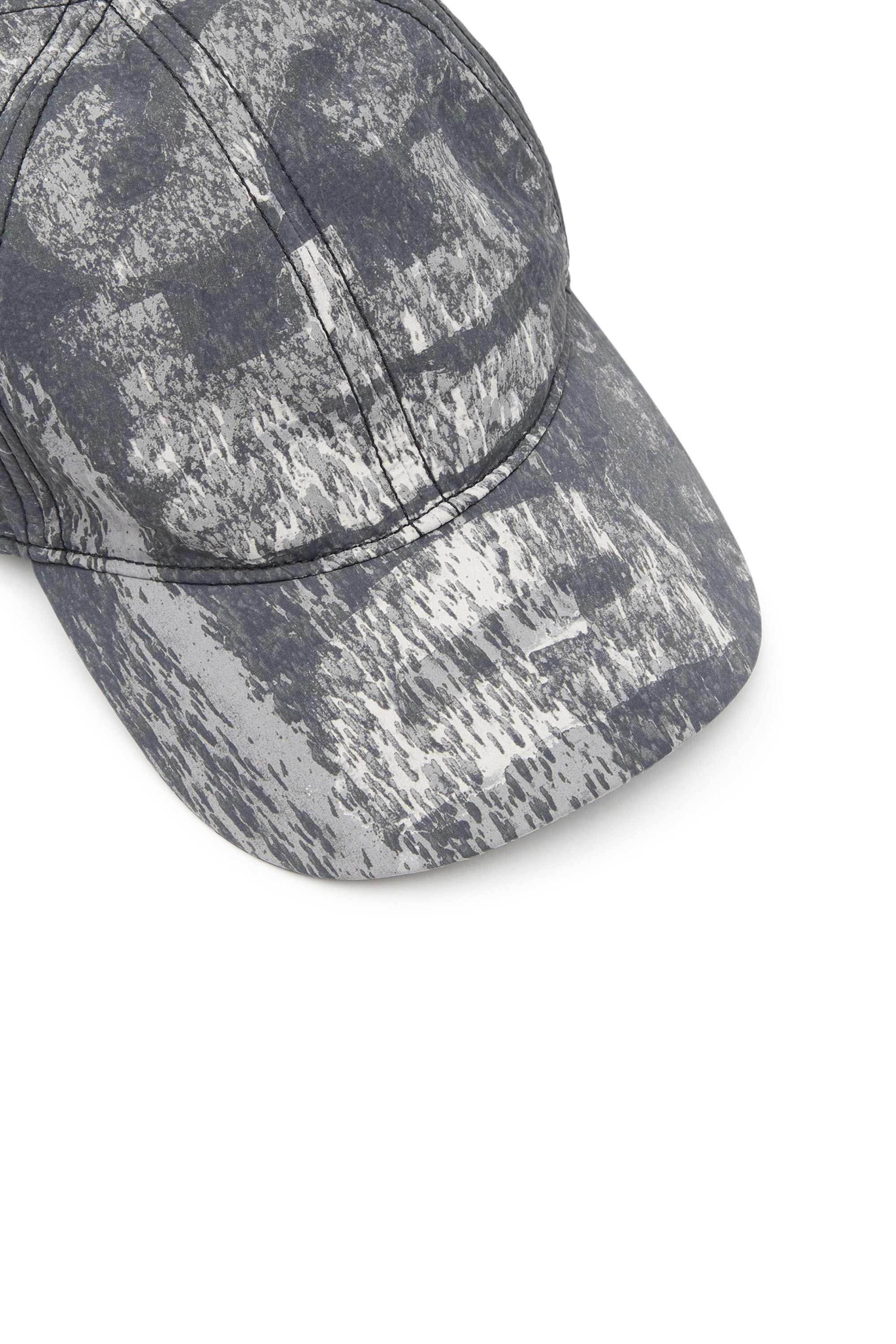 Diesel - C-REMEY, Gorra de nailon arrugado con estampado rain-camo Hombre in Multicolor - 3