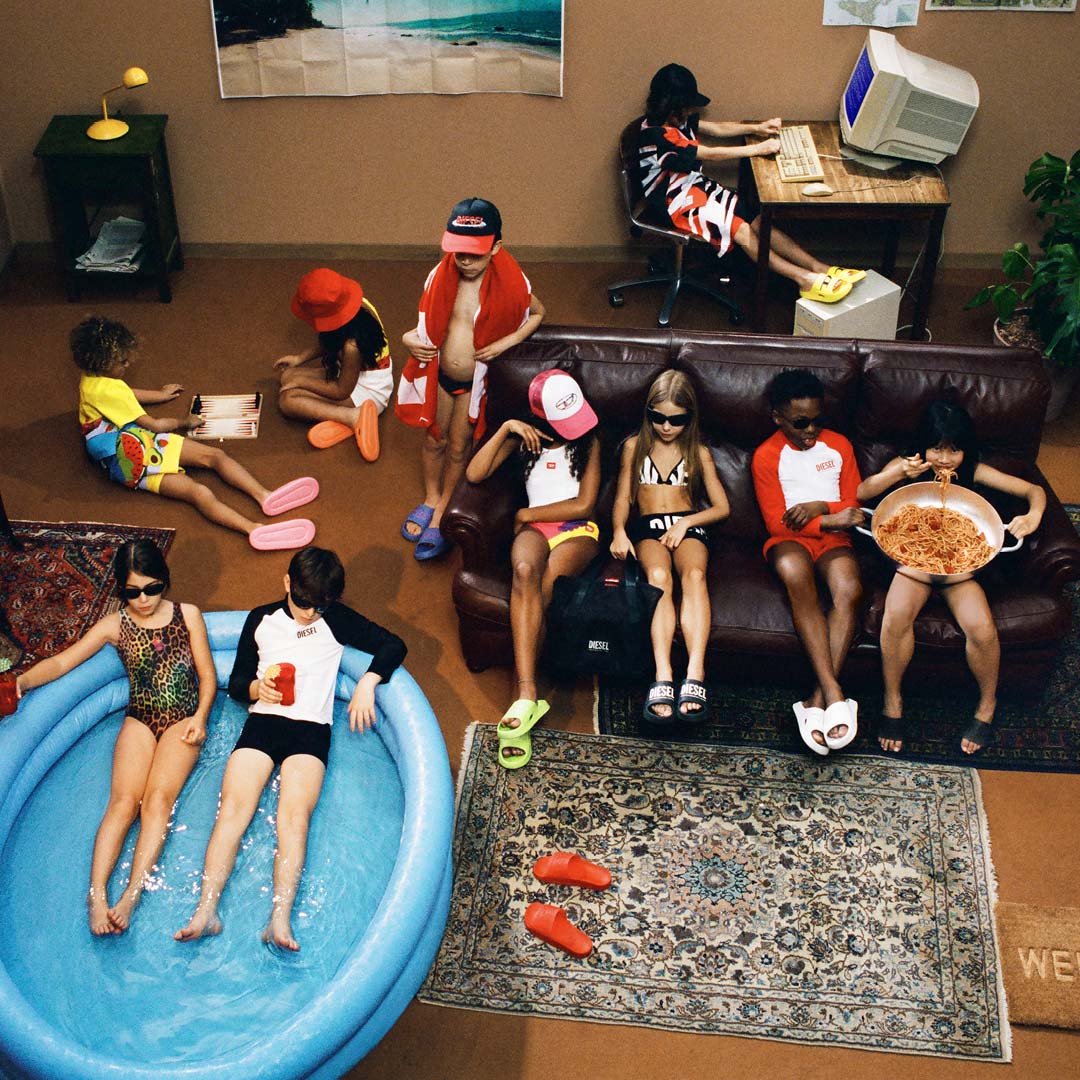 Kids wearing Diesel FW24 Collection