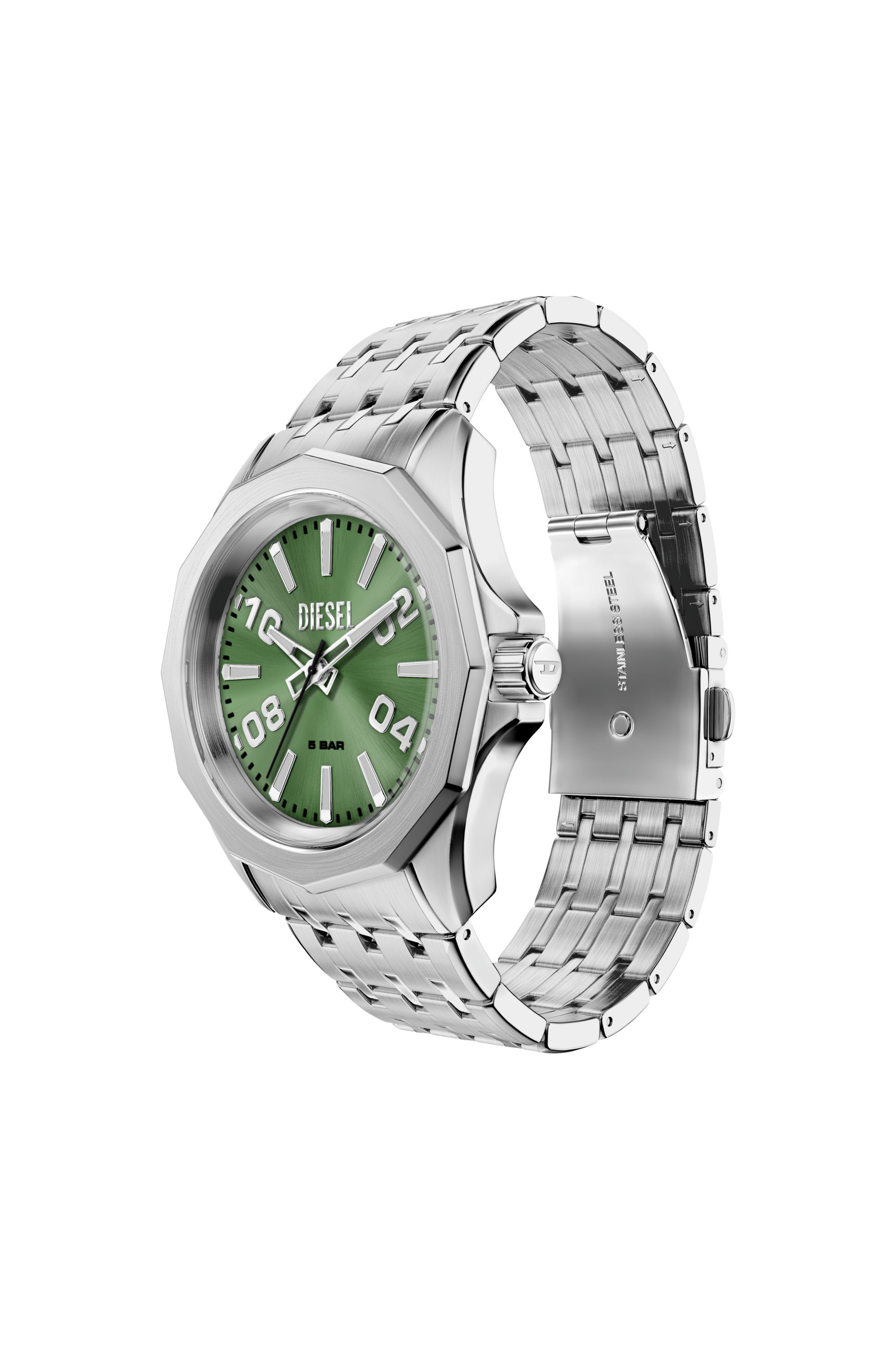 Diesel - DZ2237 WATCH, Reloj Stinger de acero inoxidable Hombre in Plateado - 4
