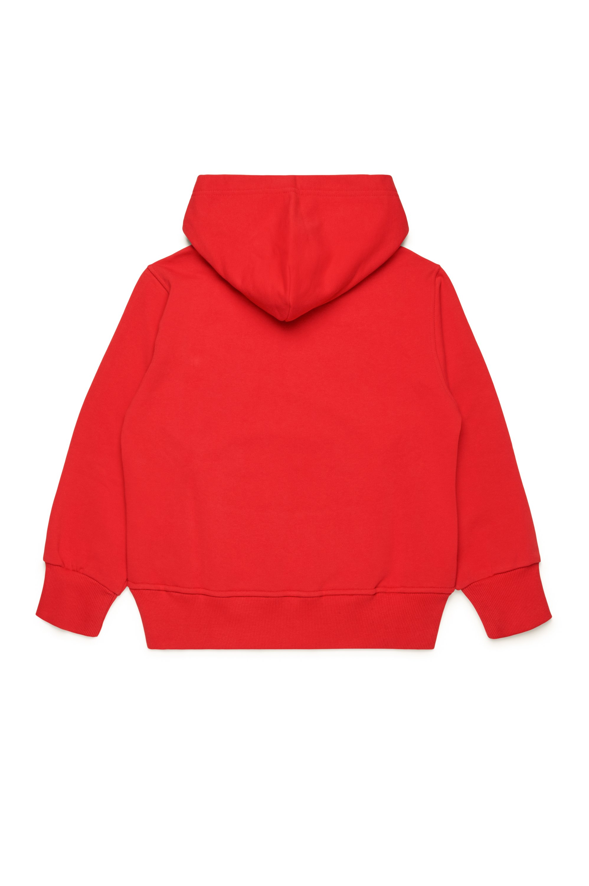 Diesel - SGINNHOODL5 OVER, Sudadera con capucha con logotipo manchado Hombre in Rojo - 2