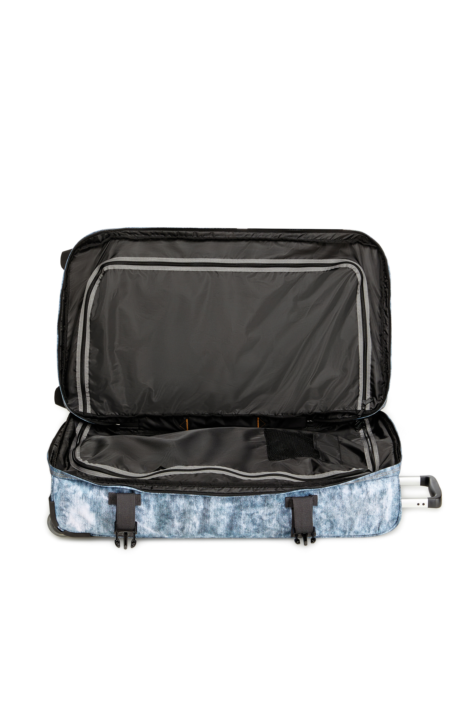Diesel - DIESEL TRANSIT'R L, Maleta de viaje en denim trampantojo Unisex in Azul marino - 4