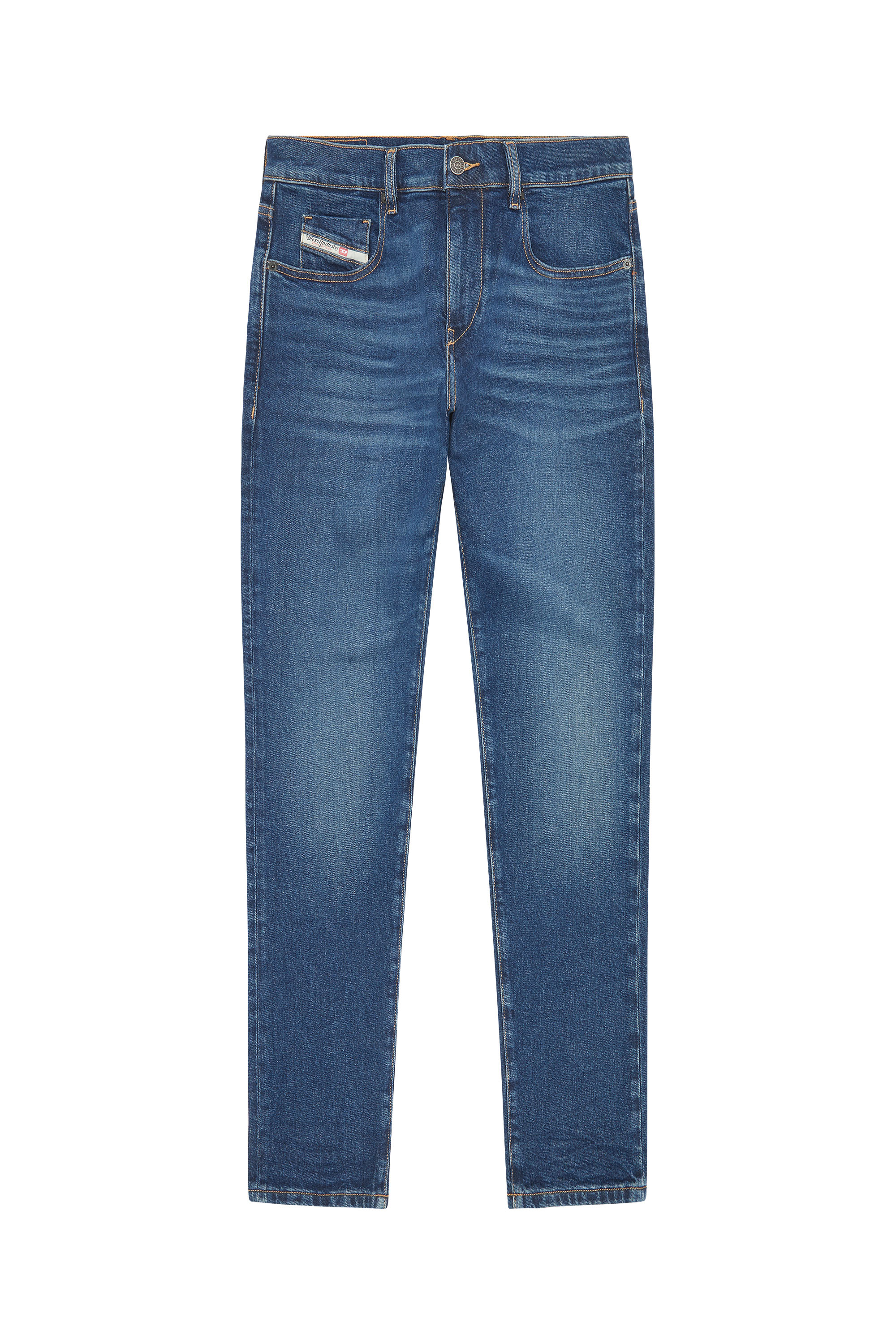 Diesel - 2019 D-Strukt 0GYCS Slim Jeans, Azul Oscuro - Image 5