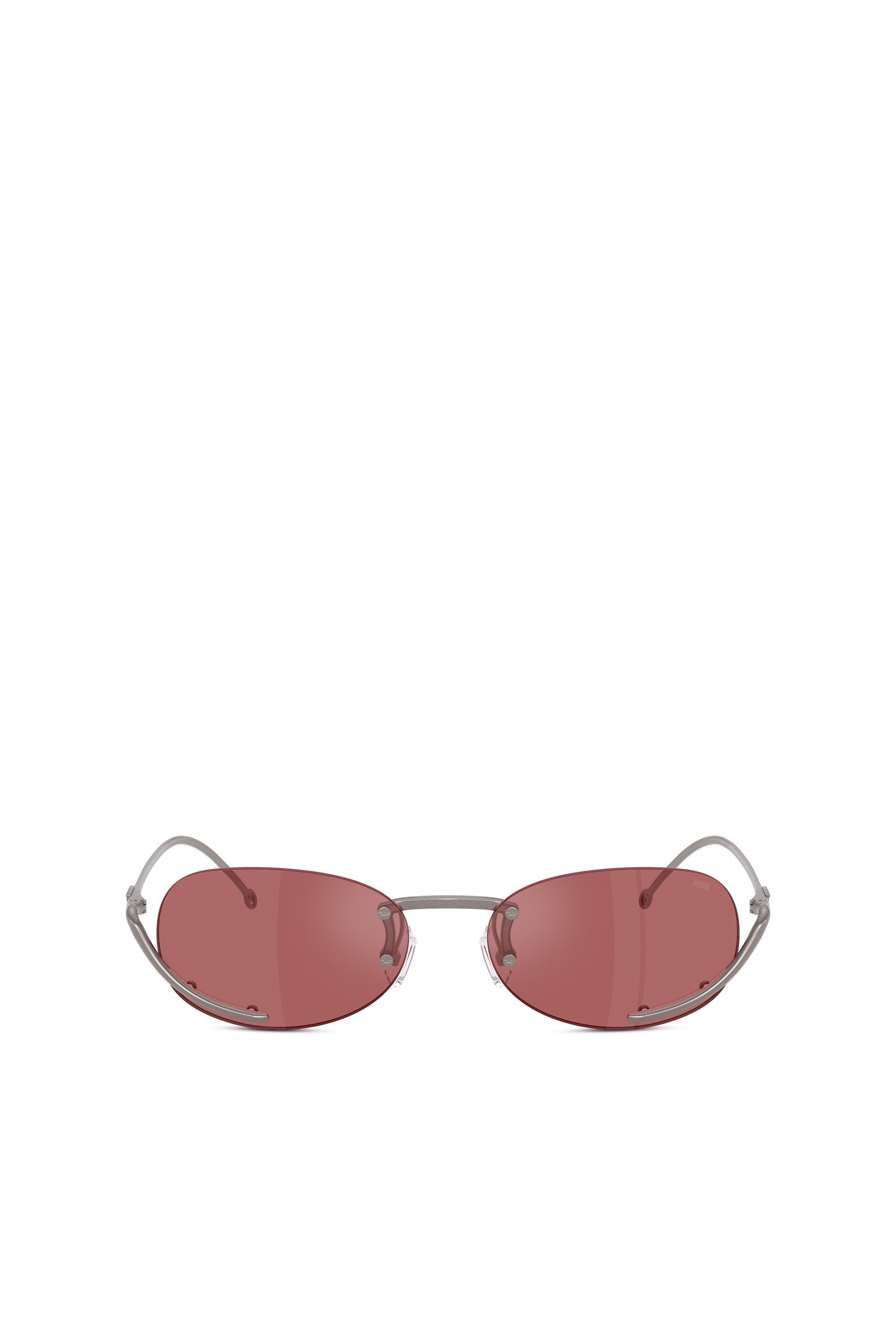 Diesel - 0DL1004, Gafas ovales Unisex in Rojo - 1