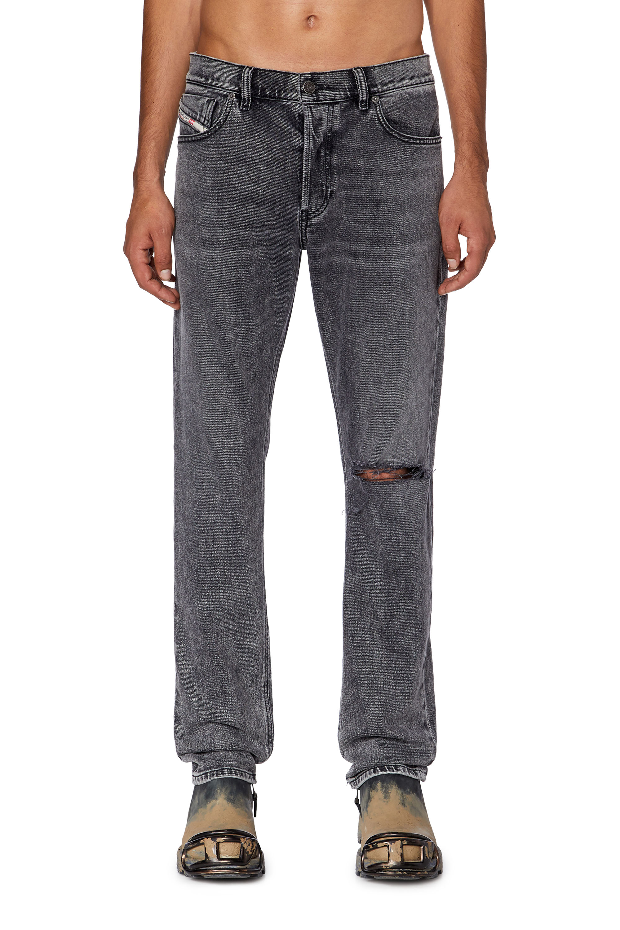 Diesel - Straight Jeans 1995 D-Sark 09G81, Gris - Image 1