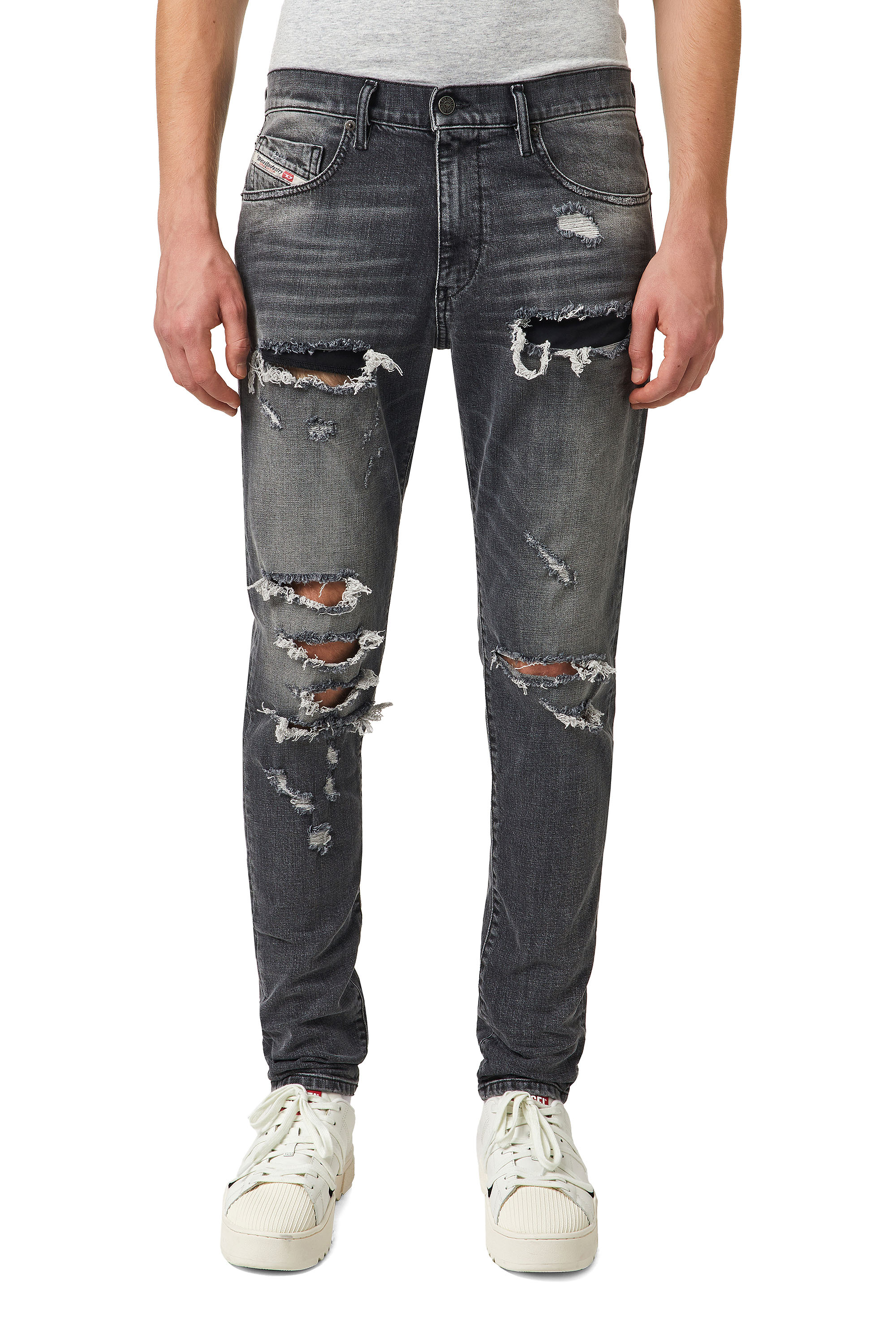 D-Strukt 09B19, Negro/Gris oscuro - Vaqueros