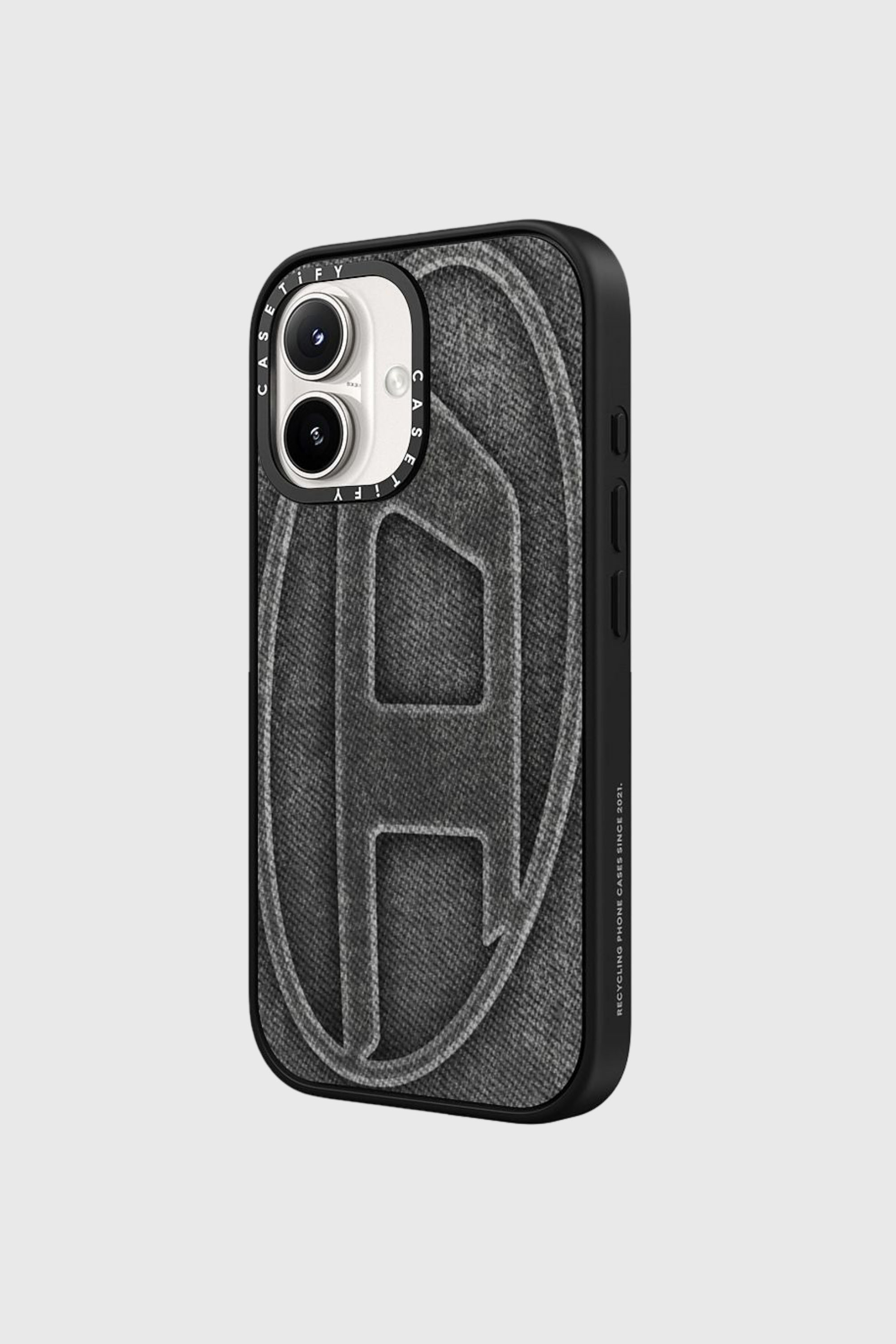 Diesel - 60578 MOULDED CASE, Funda Oval D impact por iPhone 16 Unisex in Negro - 2
