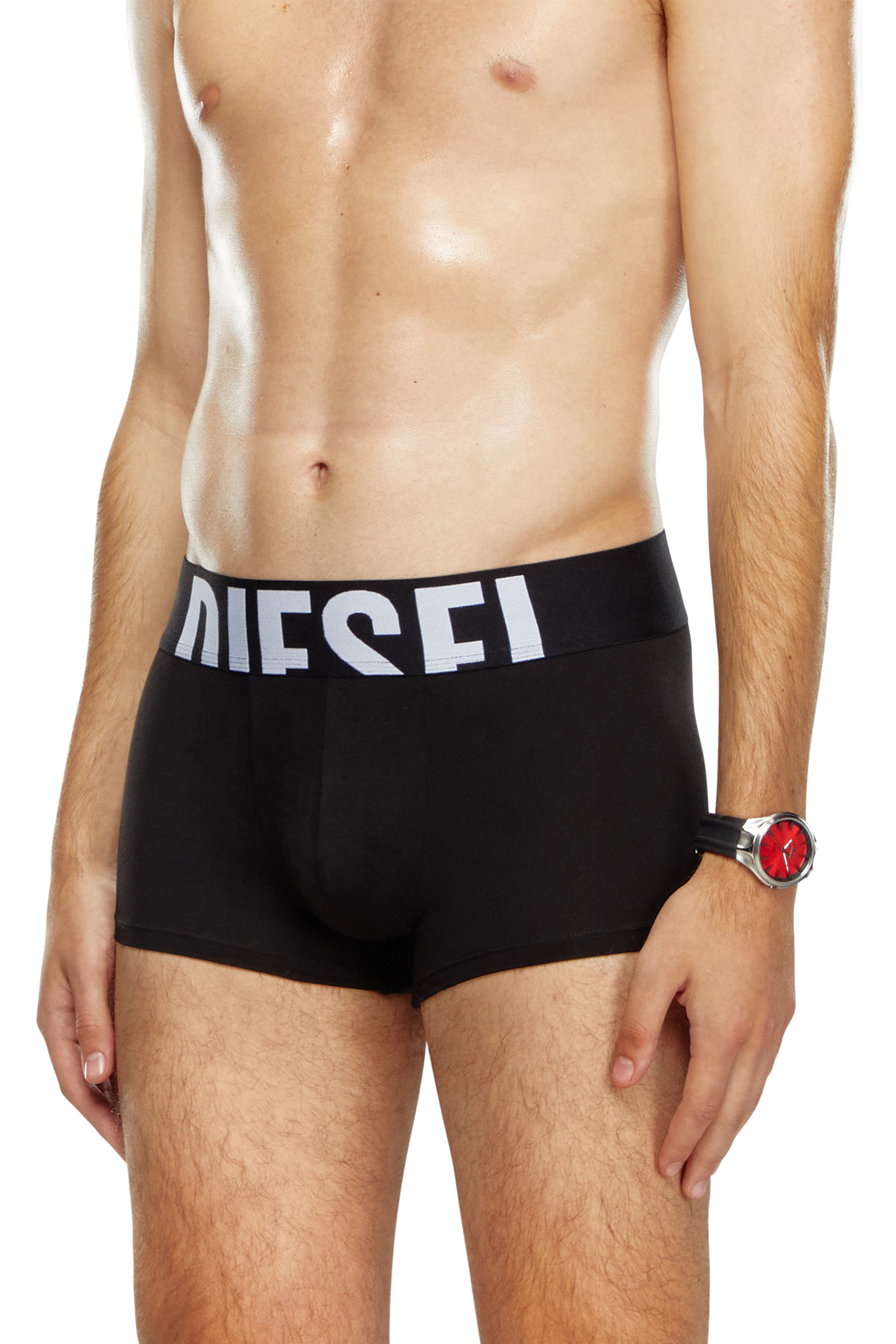 Diesel - UMBX-DAMIENTHREEPACK-5.5EL, Man's Three-pack boxer briefs in stretch cotton in Black - 2