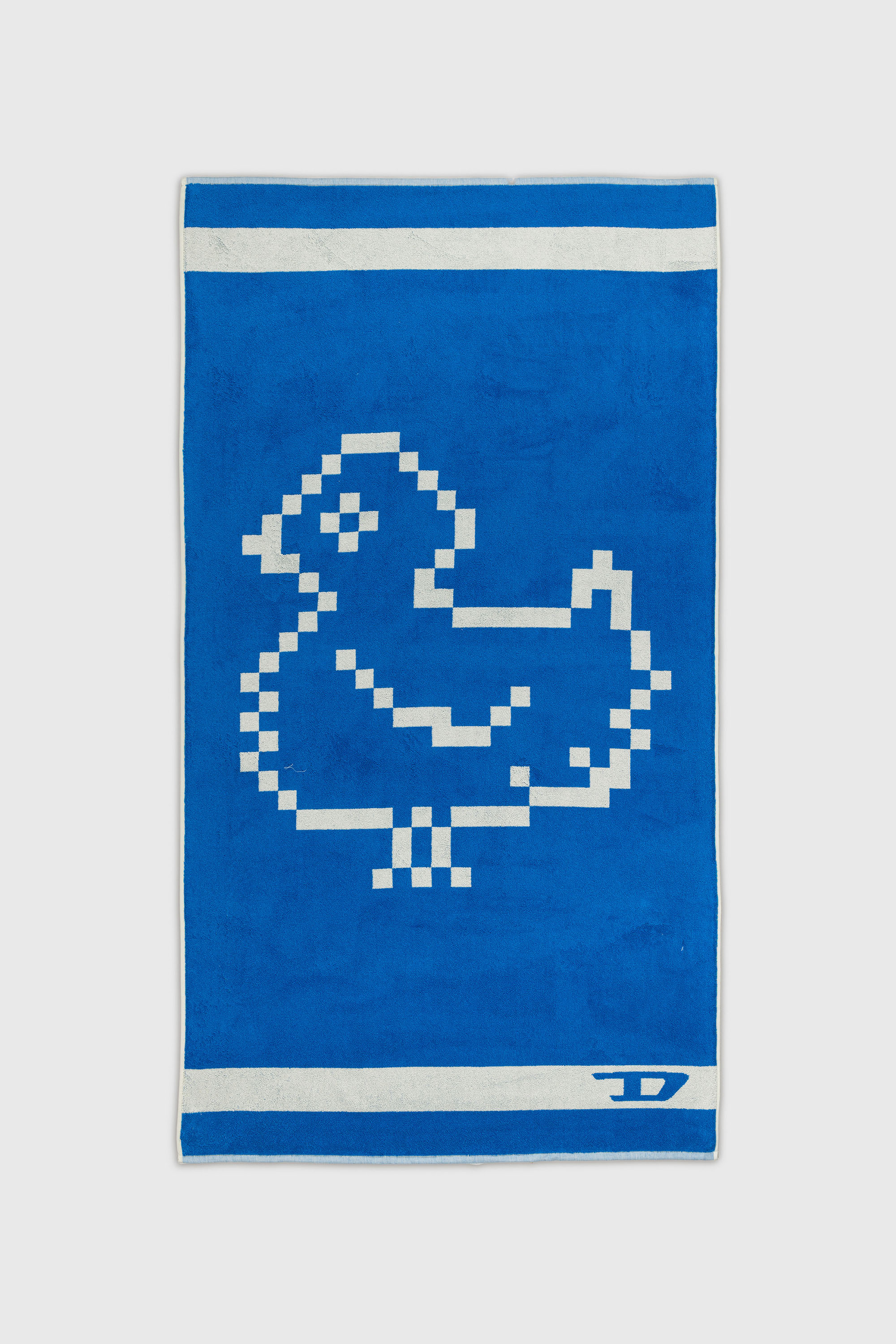 Diesel - 1018134  PIXEL TOYS 1 GREY/BLUE TOWEL, Toalla de rizo 100x180 cm Unisex in Azul marino - 1