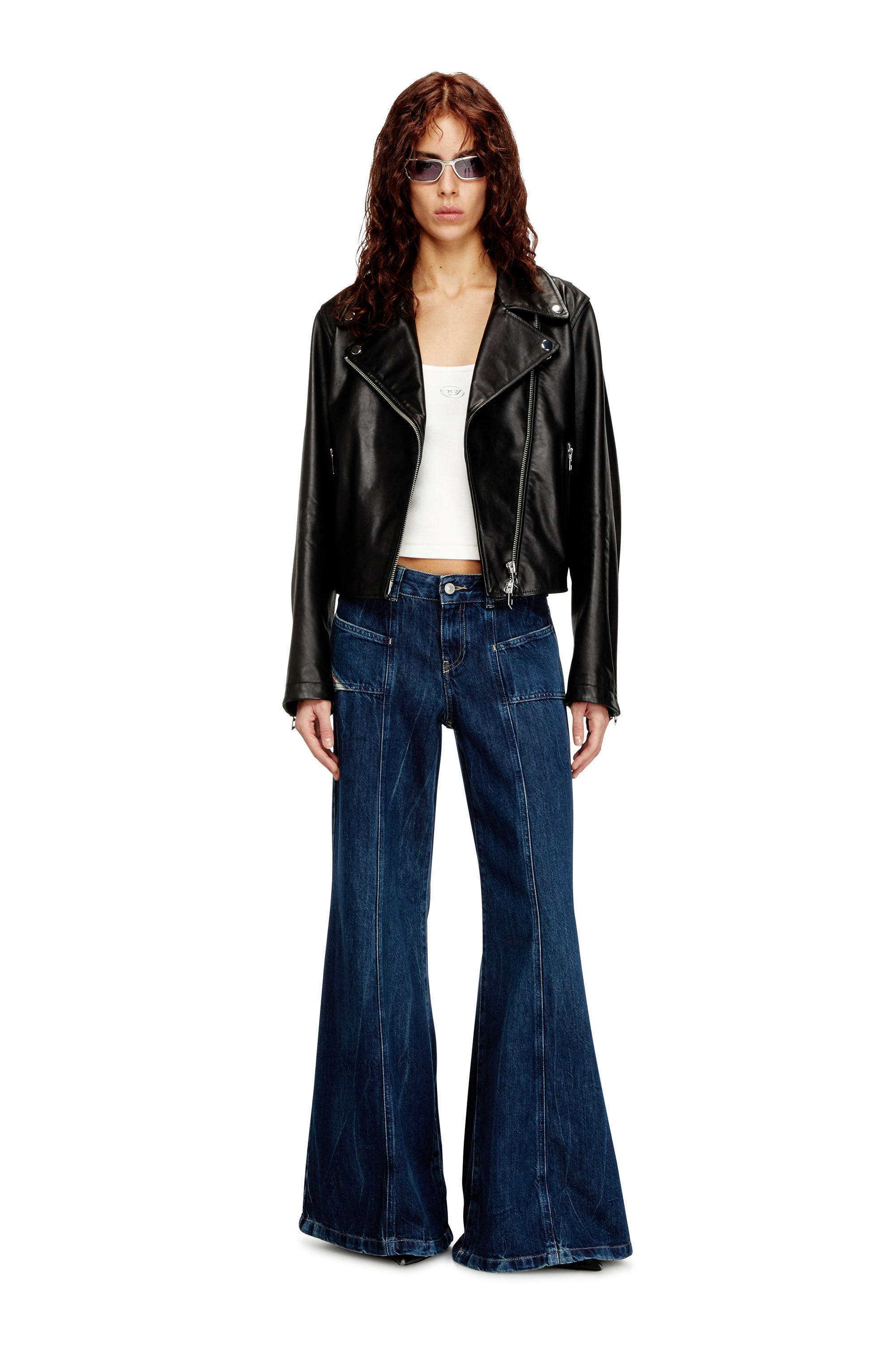 Diesel - Flare Jeans D-Akii 09N61 Mujer, Azul medio - 2