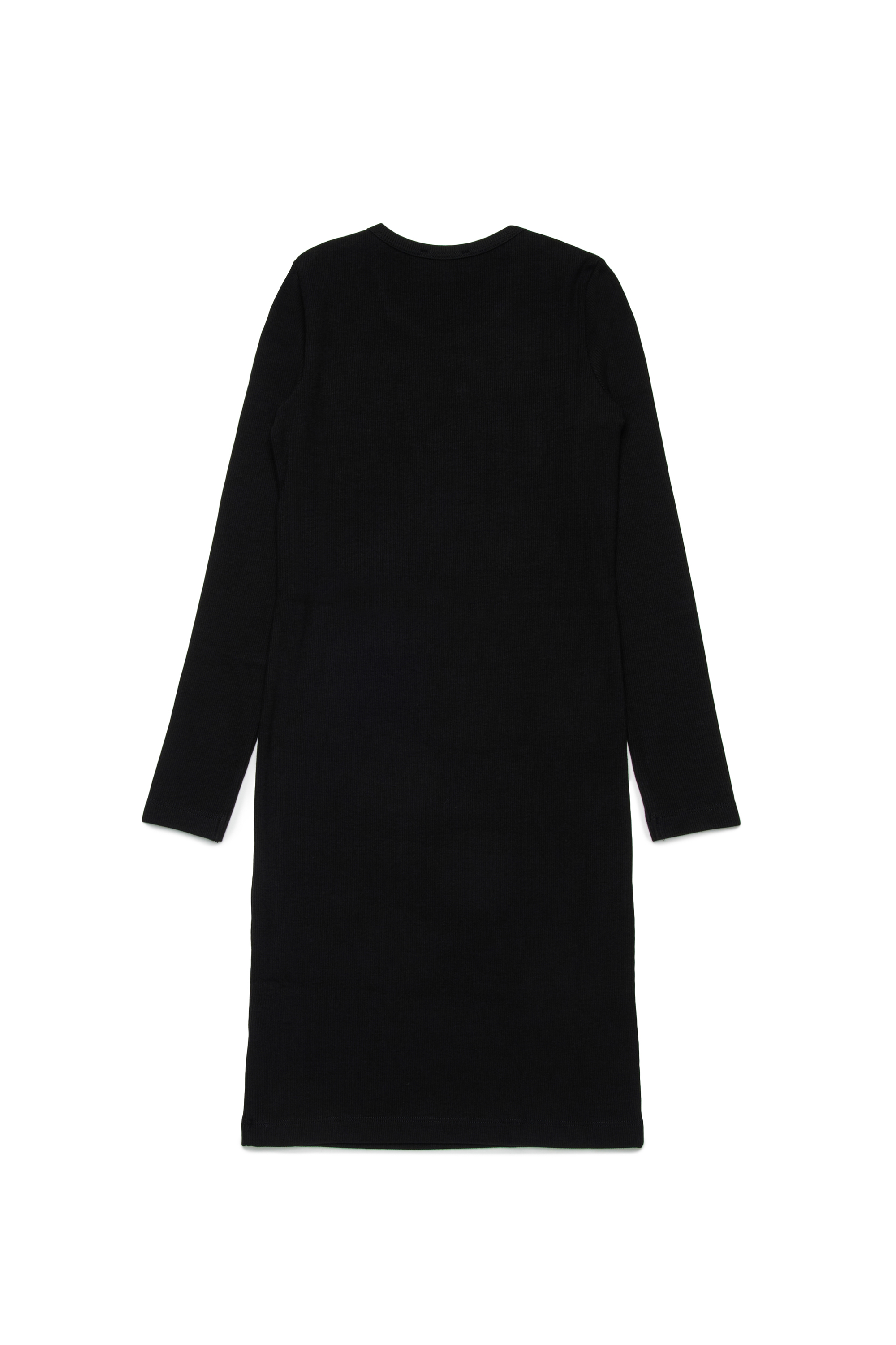 Diesel - DEBRA, Vestido de algodón con estampado de logo Mujer in Negro - 2