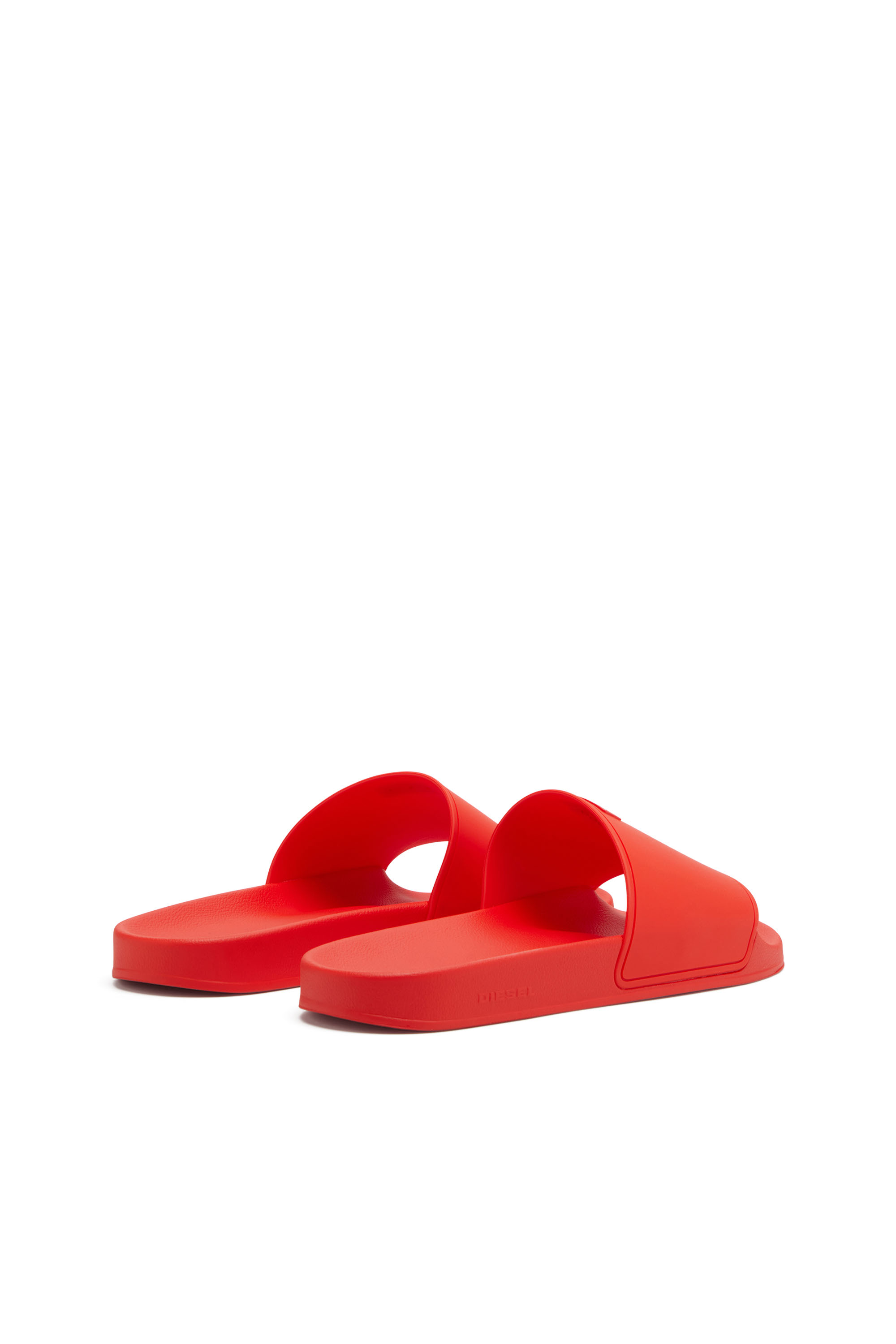 Diesel - SA-SWIM, Sa-Swim-Chanclas de piscina de goma con logotipo D Hombre in Rojo - 3