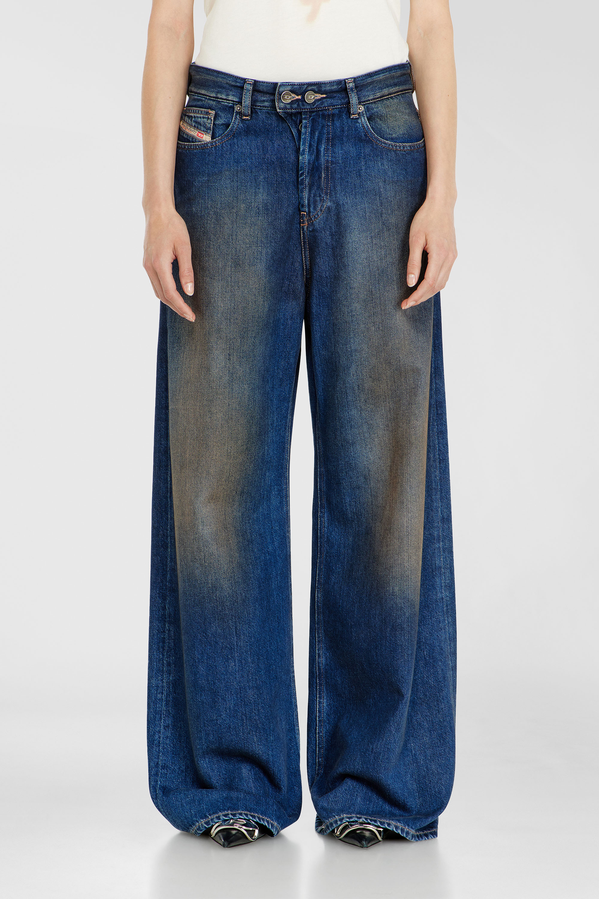 Diesel - Relaxed Jeans 1996 D-Sire 09P47 Mujer, Azul Oscuro - 1