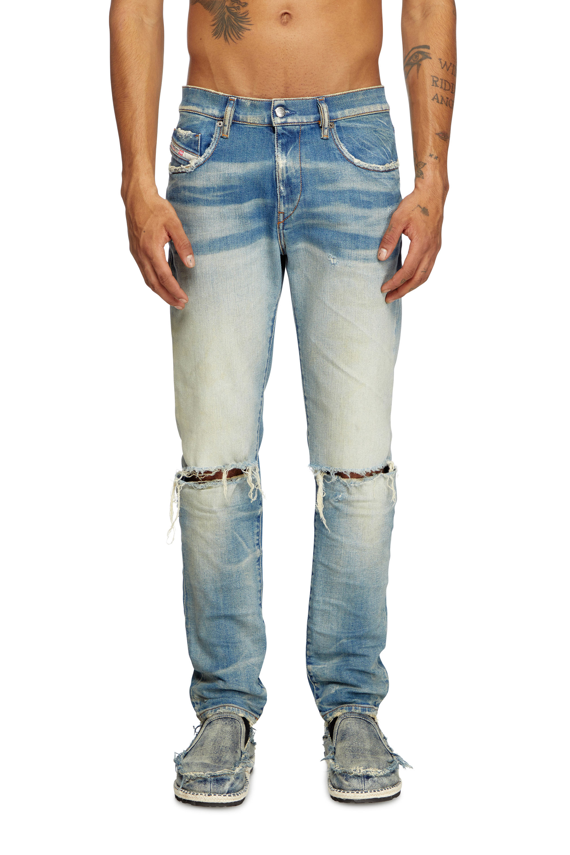 Diesel - Slim Jeans 2019 D-Strukt 09L28 Hombre, Azul medio - 1