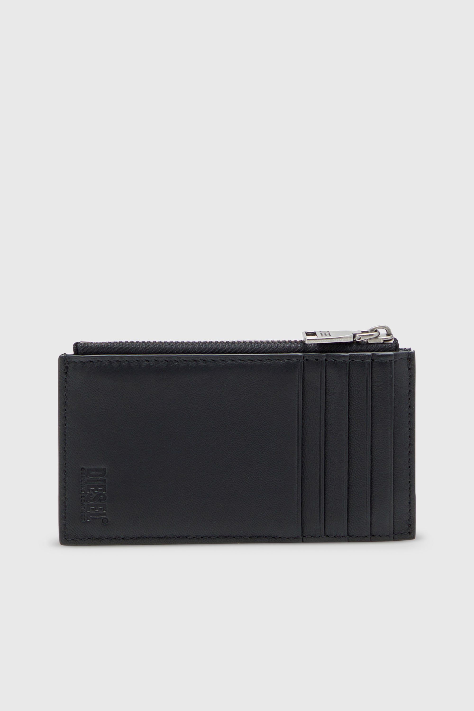 Diesel - BISCOTTO CARD HOLDER III, Tarjetero plano en piel semibrillante Hombre in Negro - 2