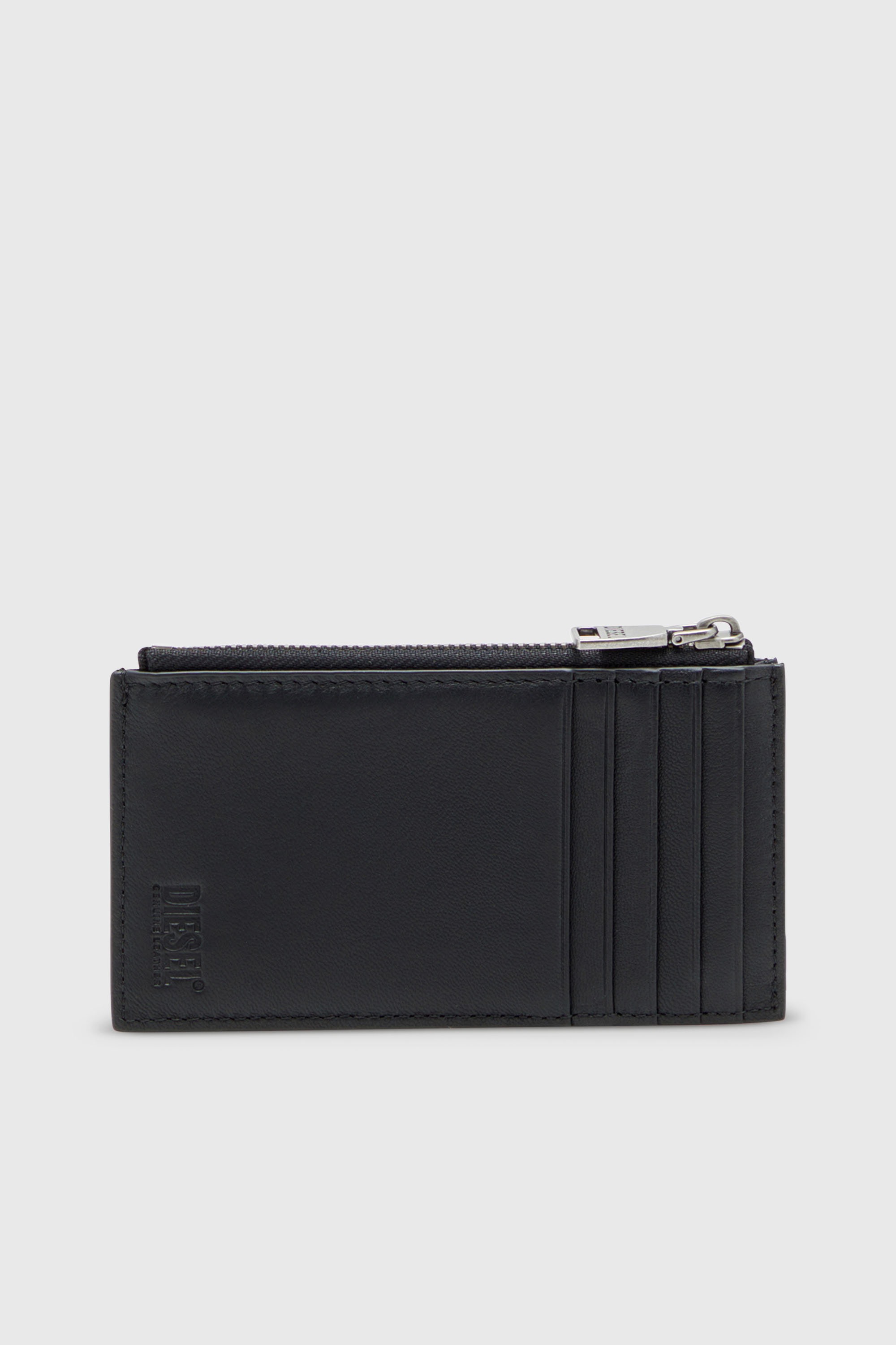 Diesel - BISCOTTO CARD HOLDER III, Tarjetero plano en piel semibrillante Hombre in Negro - 2