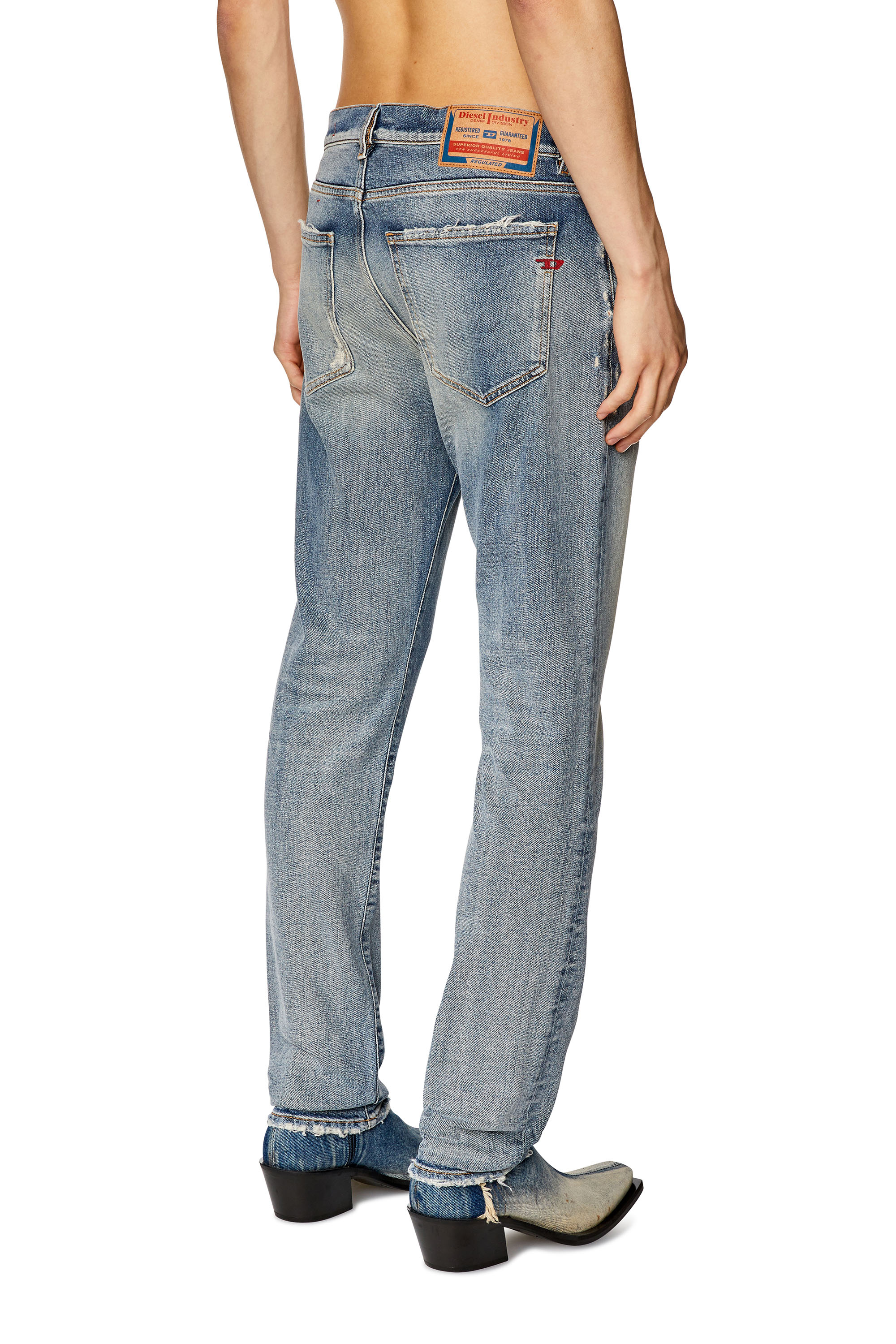 Diesel - Slim Jeans 2019 D-Strukt 007Q3, Azul Claro - Image 3