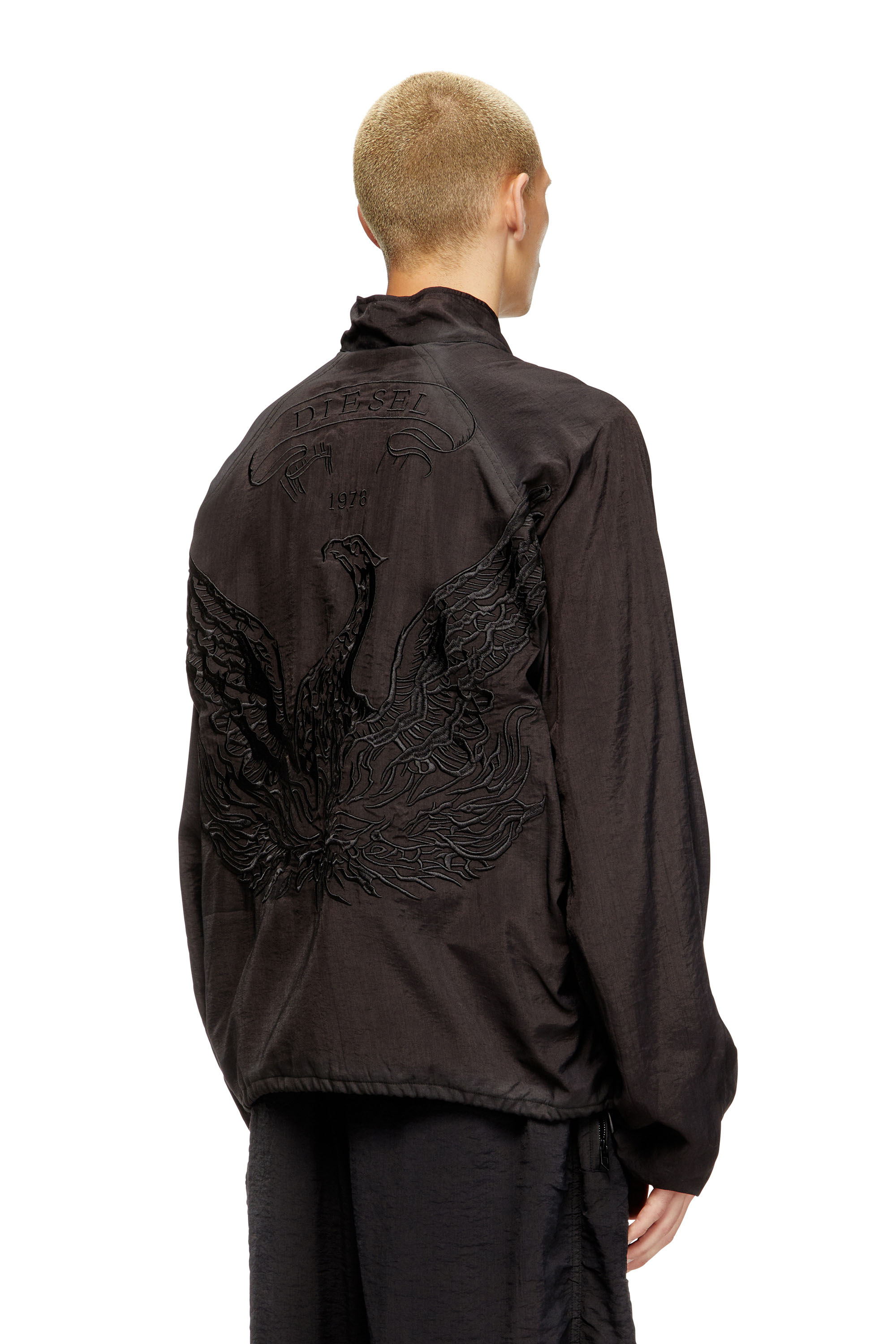 Diesel - J-HENRI-SOUVENIR, Chaqueta deportiva bordada conmemorativa Hombre in Gris - 3