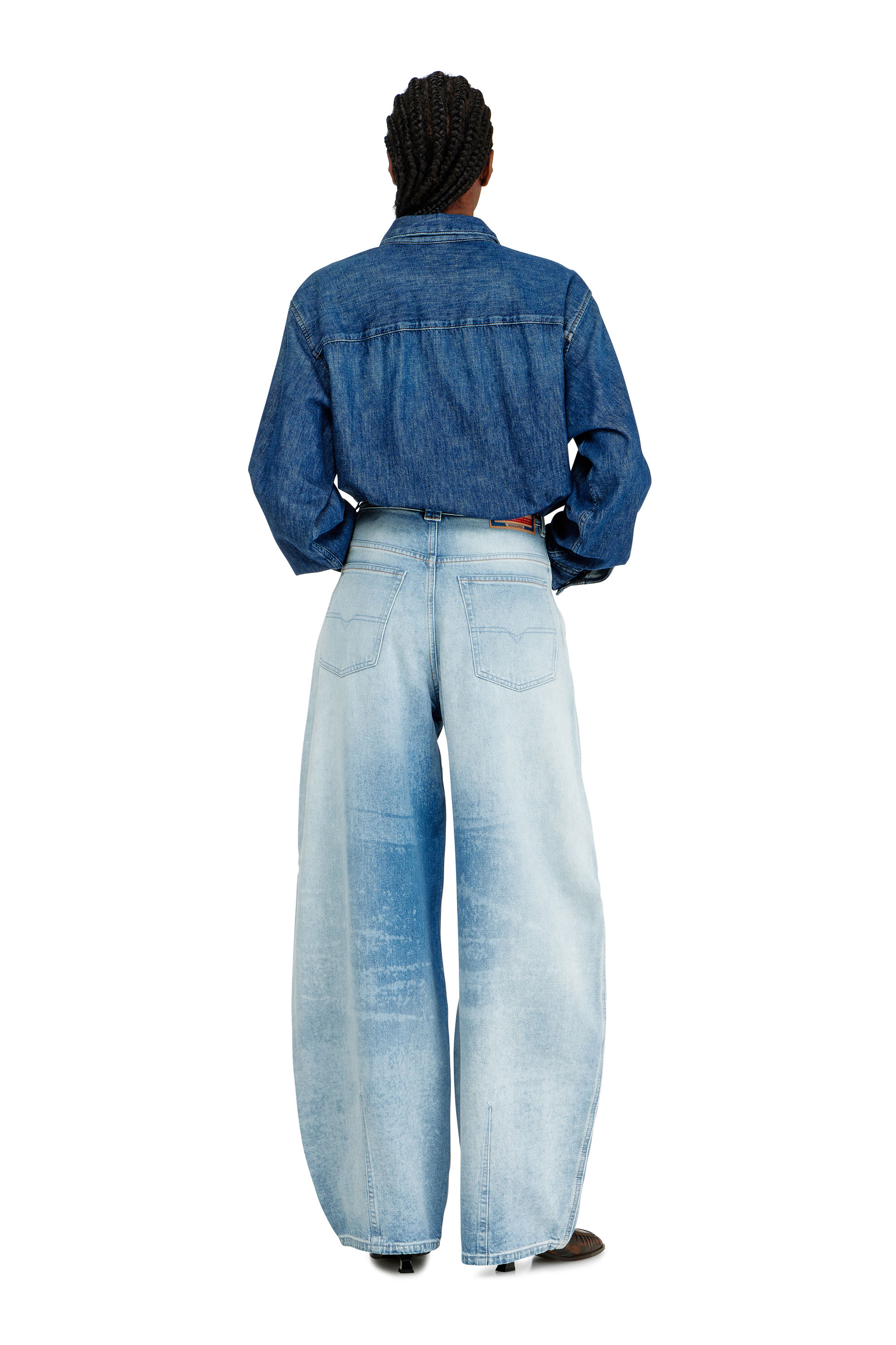 Diesel - Relaxed Jeans 1987 D-Khelz 007EE Mujer, Azul Claro - 3