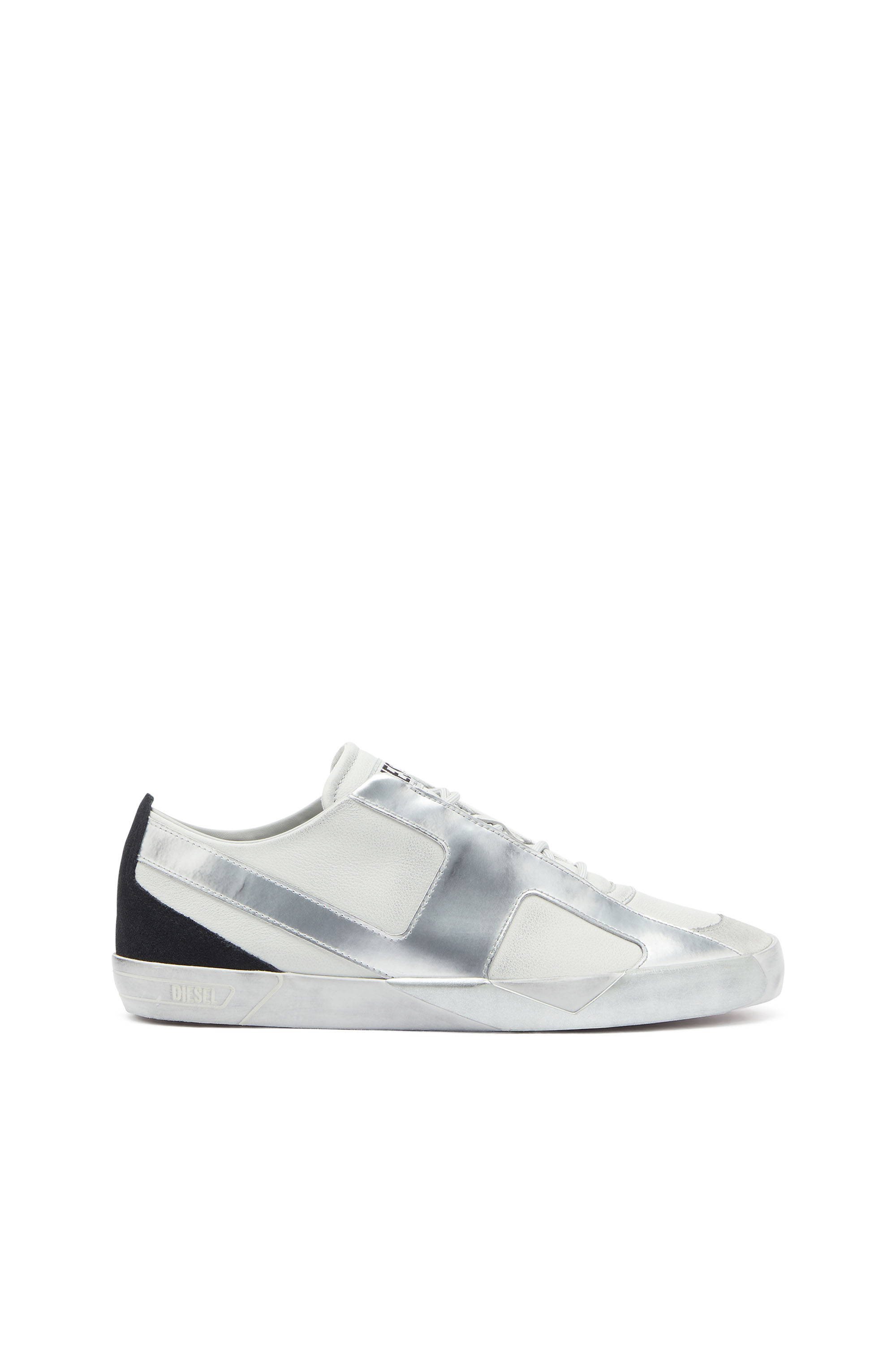 Diesel - S-SLANTE-D LOW, S-Slante-D - Zapatillas desgastadas de piel y ante Hombre in Blanco - 1