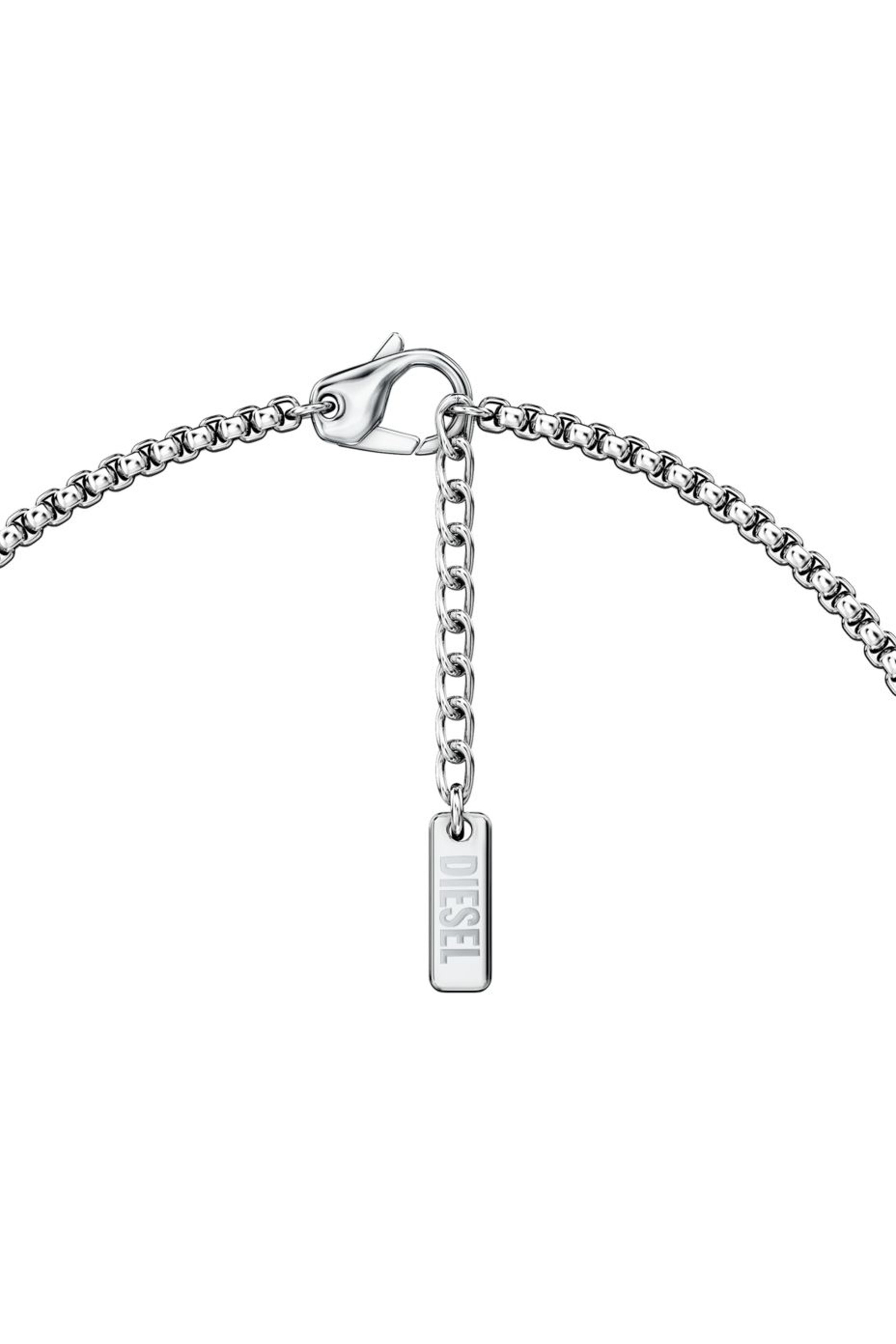 Diesel - DX1689040 JEWELLERY, Unisex's Stainless steel pendant necklace in Silver/Red - 5