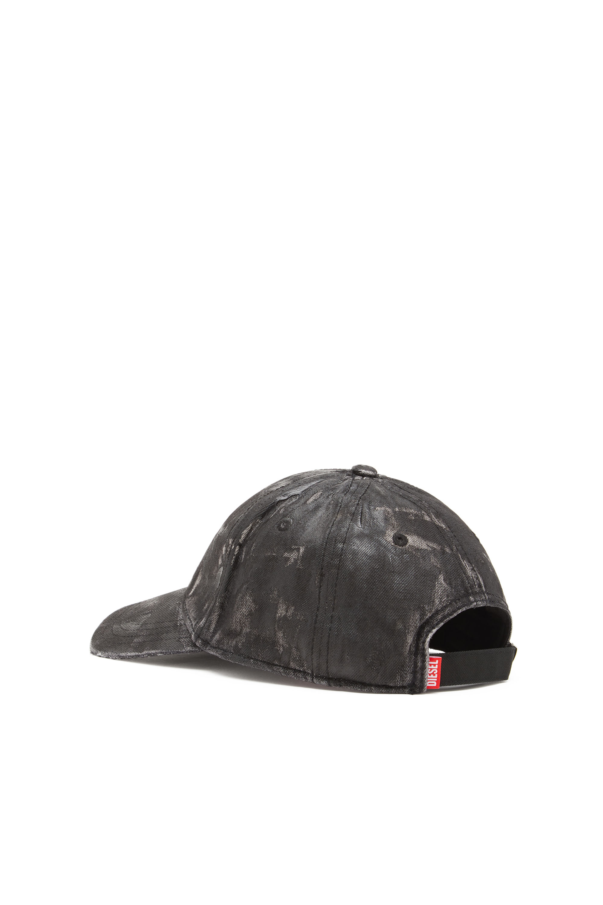 Diesel - C-IRO, Gorra de béisbol de denim tratado Hombre in Negro - 2