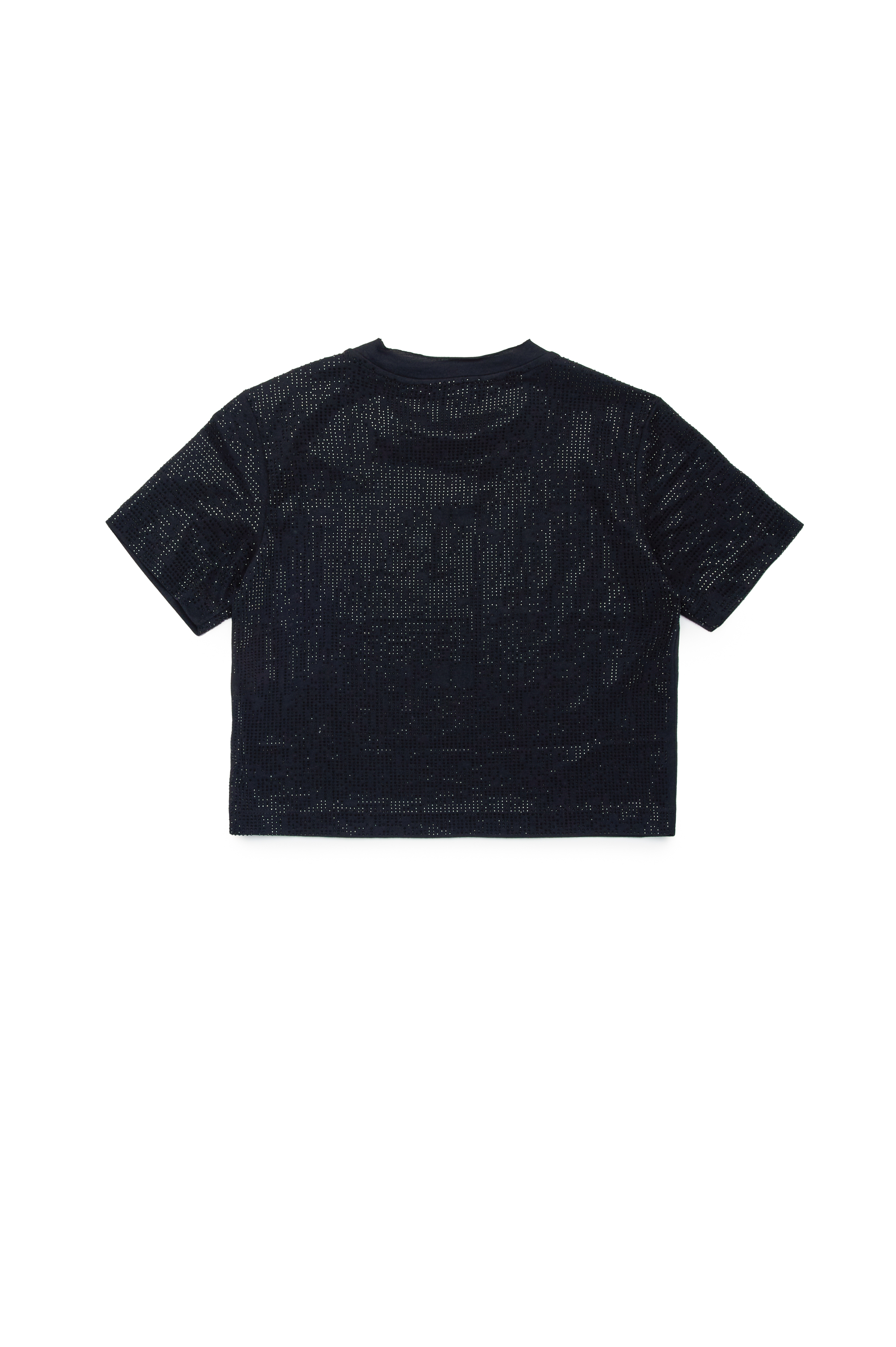 Diesel - TYFRY, Mujer Camiseta de algodón con micropiedras in Negro - Image 2