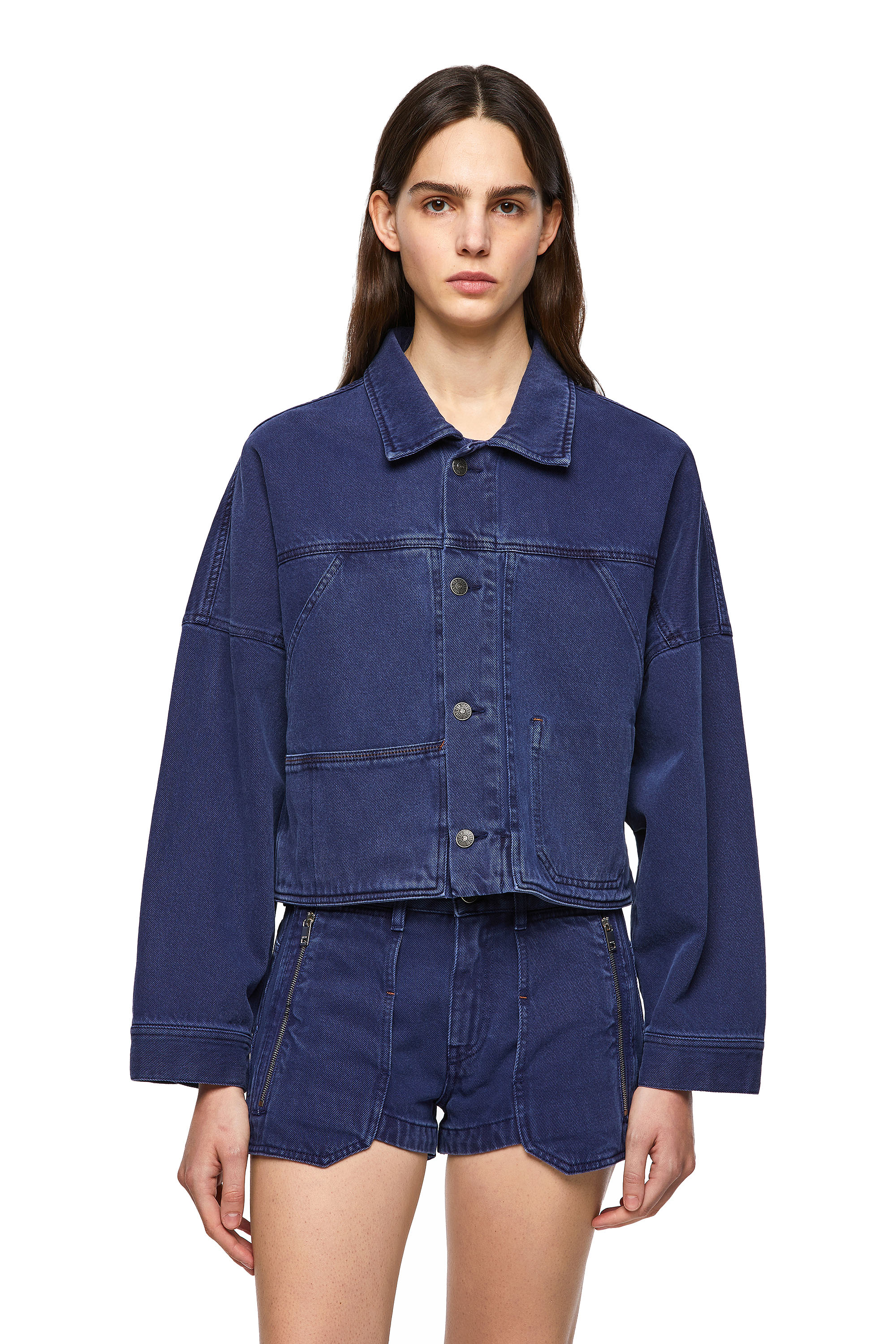 DE-JALYN, Azul - Chaquetas de denim