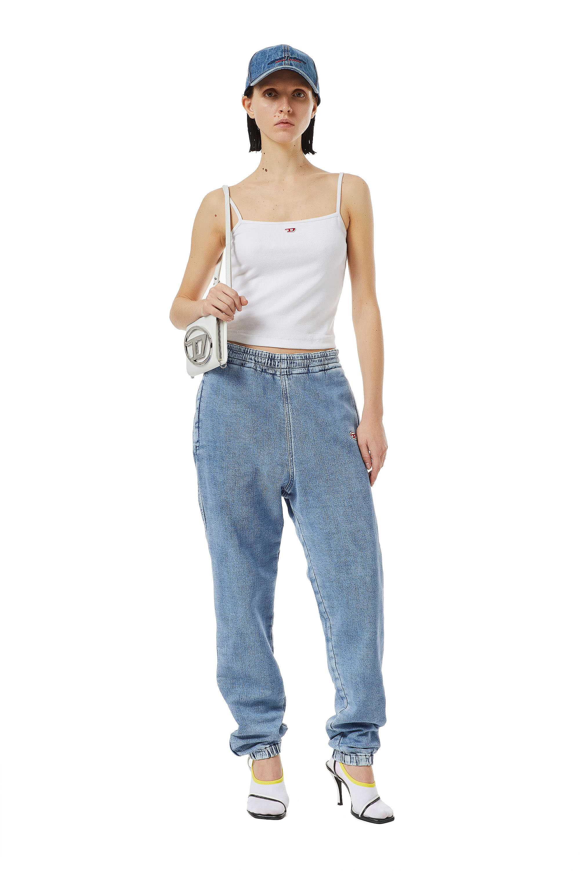 Diesel - D-Lab Track Denim 09D01 Tapered, Azul Claro - Image 5