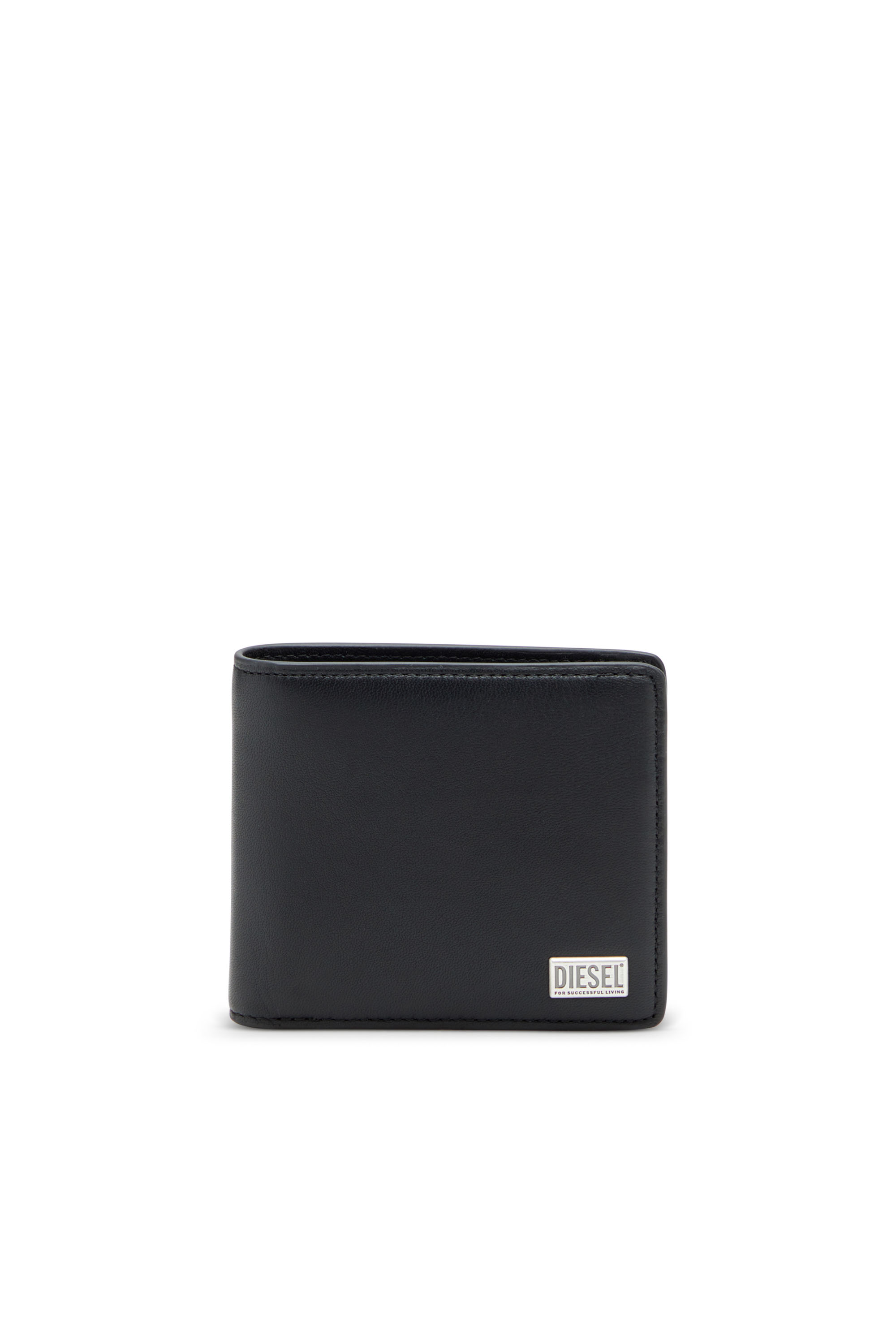 Diesel - BISCOTTO BI FOLD COIN S 3D, Cartera de cuero semibrillante que se pliega por la mitad Hombre in ToBeDefined - 1