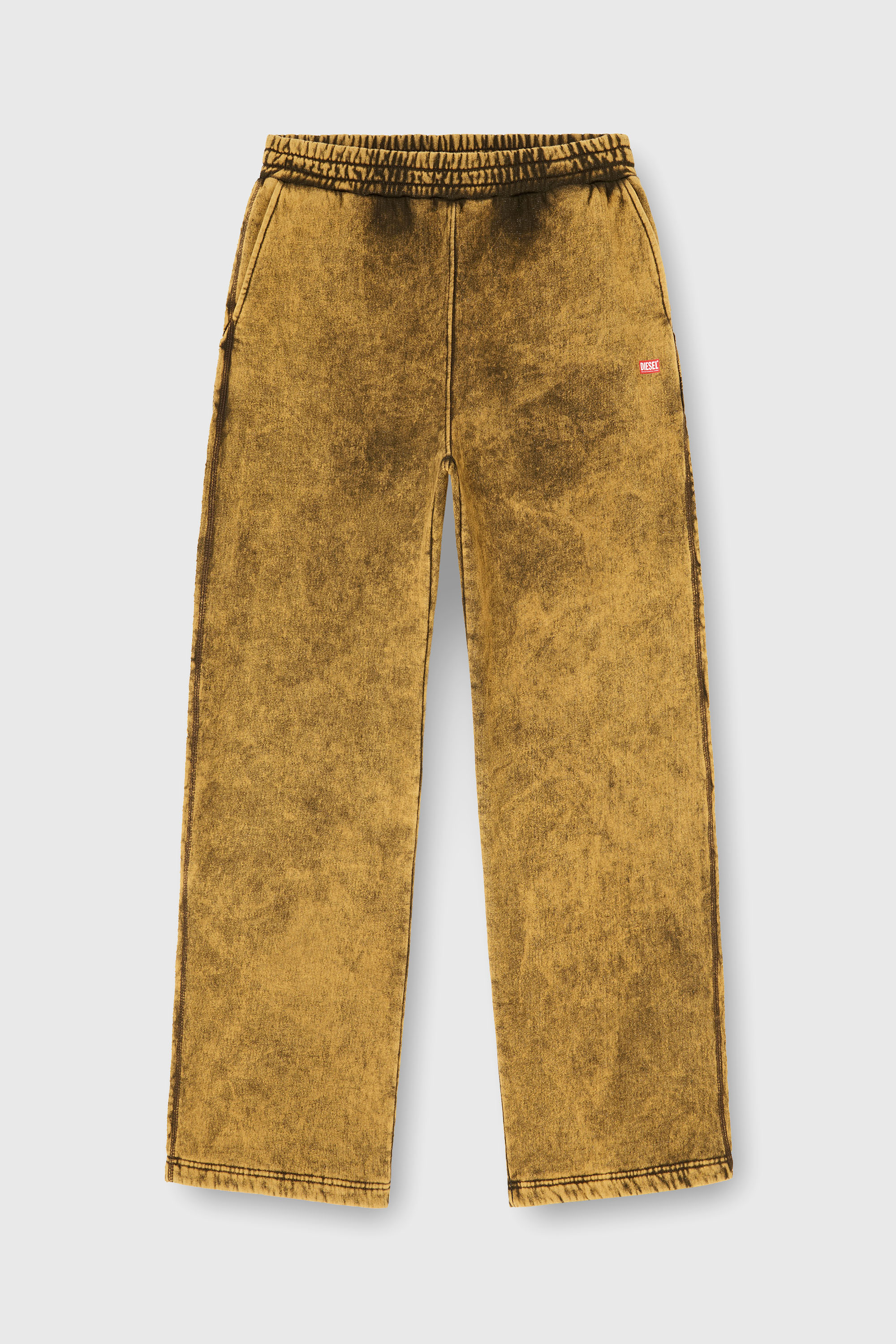Diesel - P-MARTAINS-RAW, Pantal&oacute;n acid-wash con bordes sin rematar Hombre in Marr&oacute;n - 2